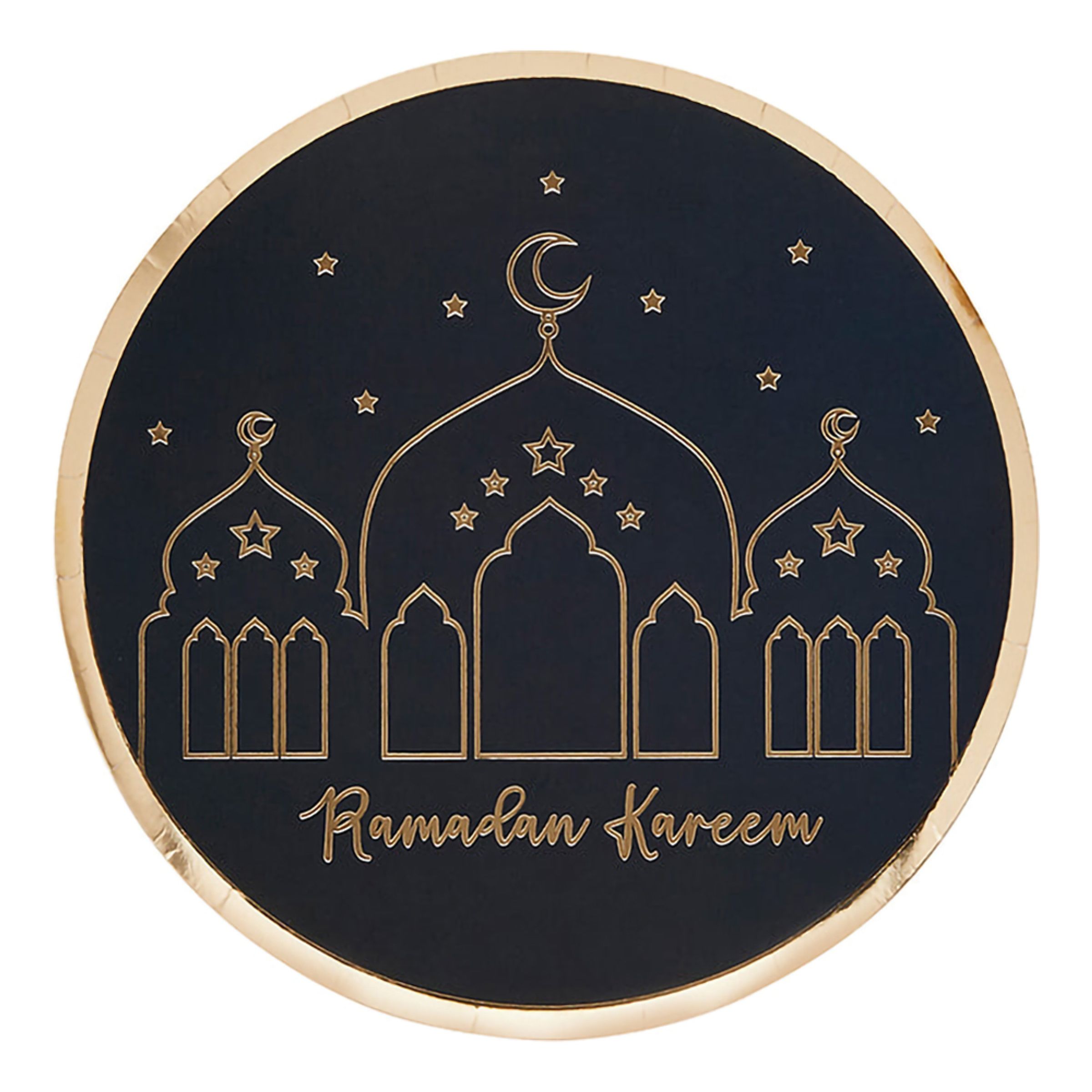 Paptallerkener Ramadan Kareem - 8-pak