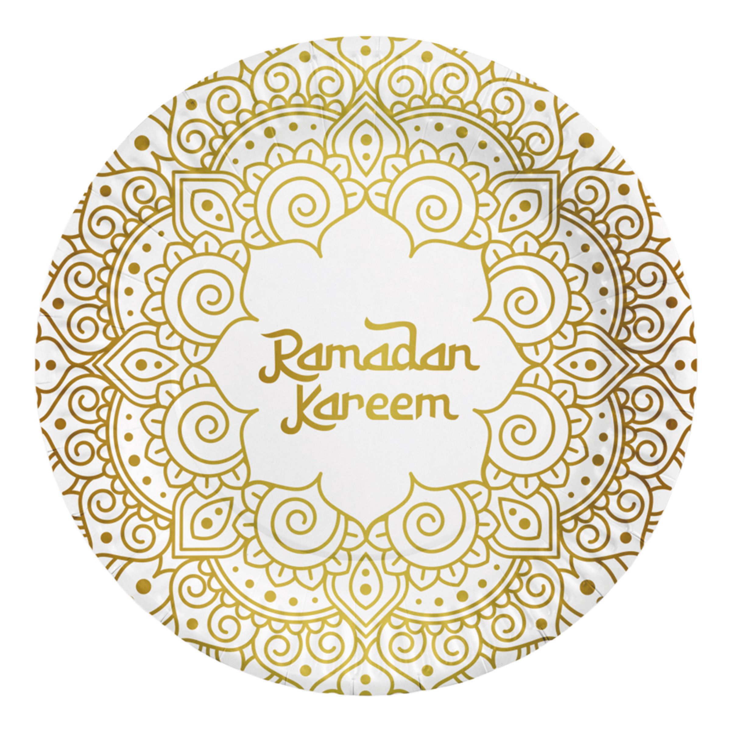 Paptallerkener Ramadan Kareem - 8-pak