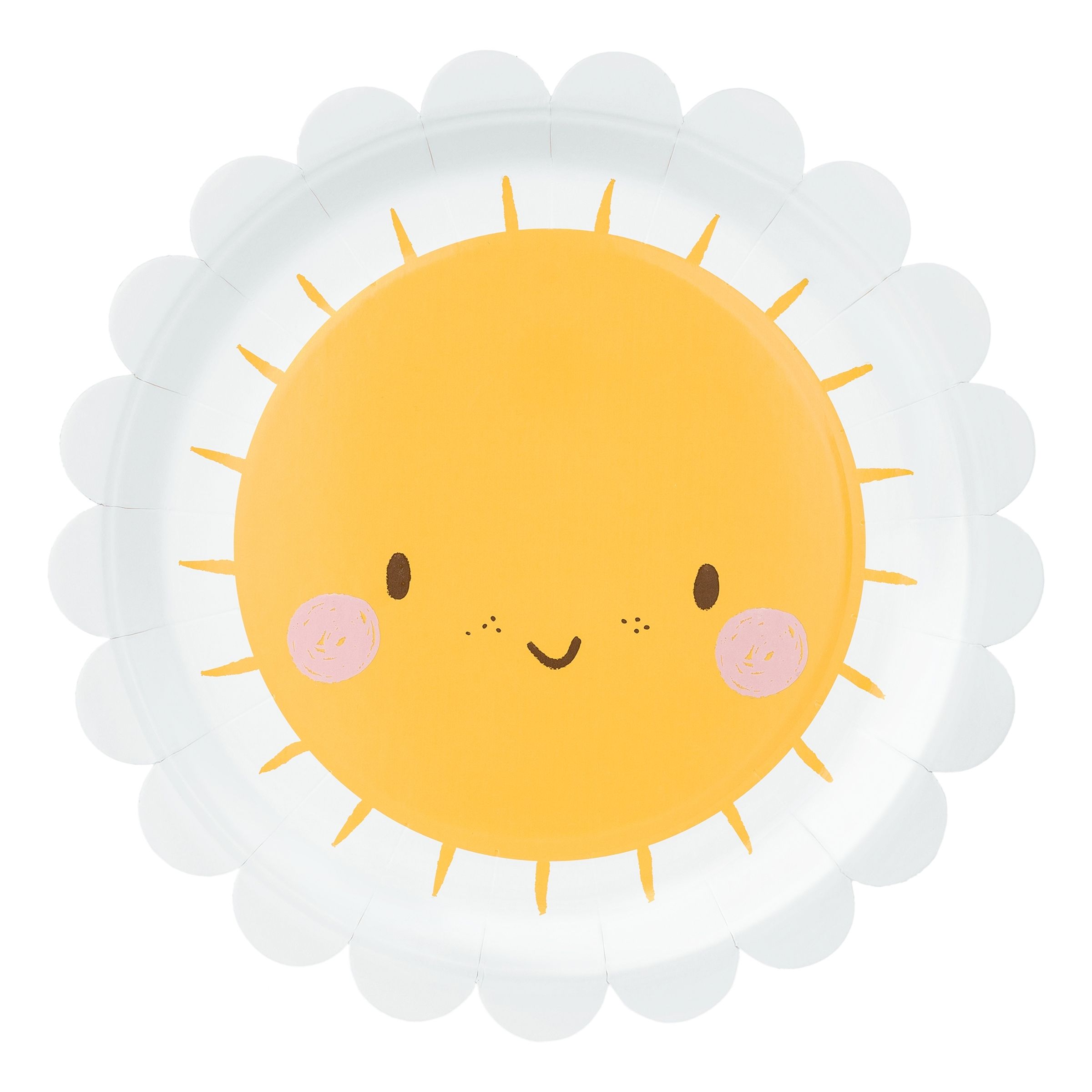 Paptallerkener Sol - 6-pak