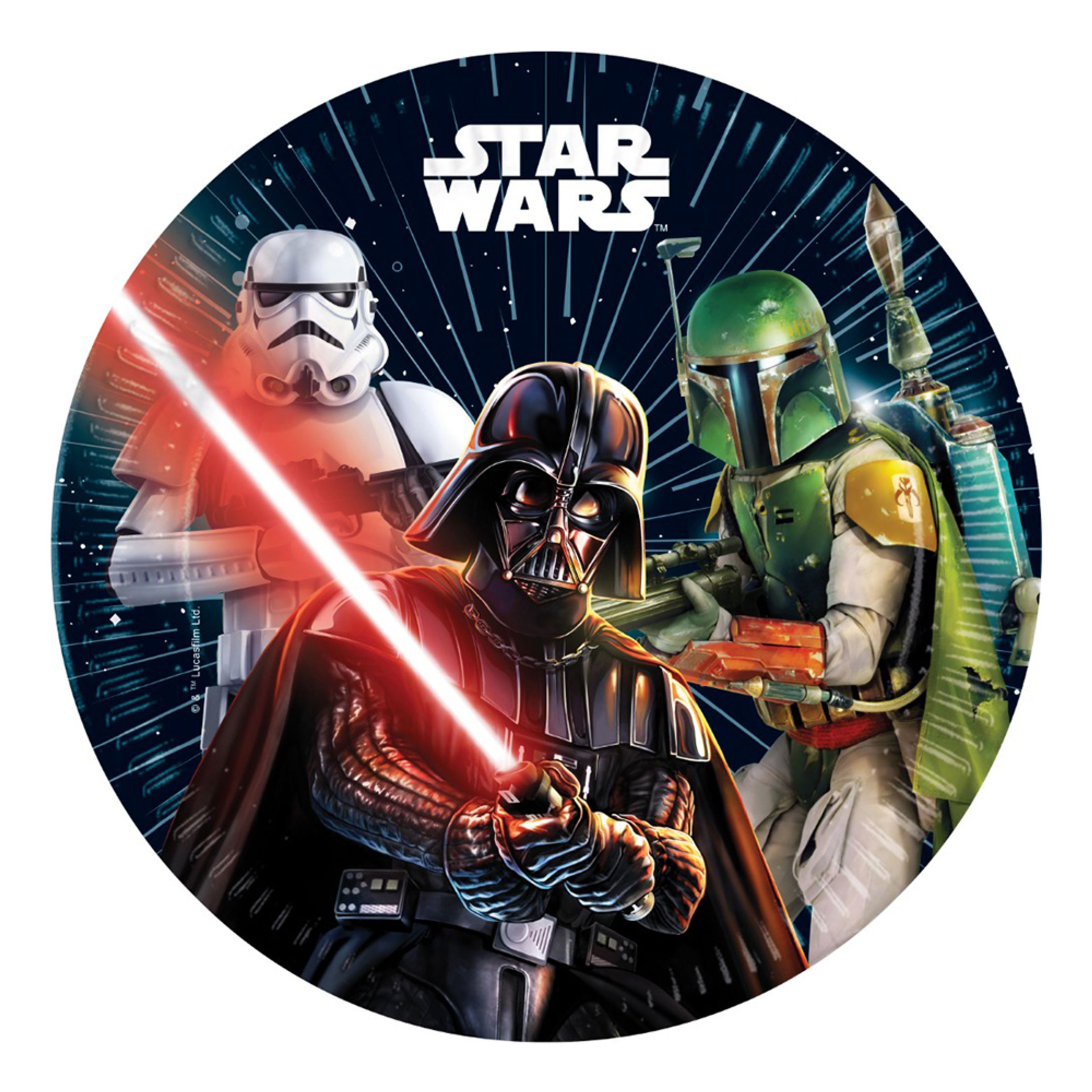 Paptallerkener Star Wars Galaxy - 8-pak