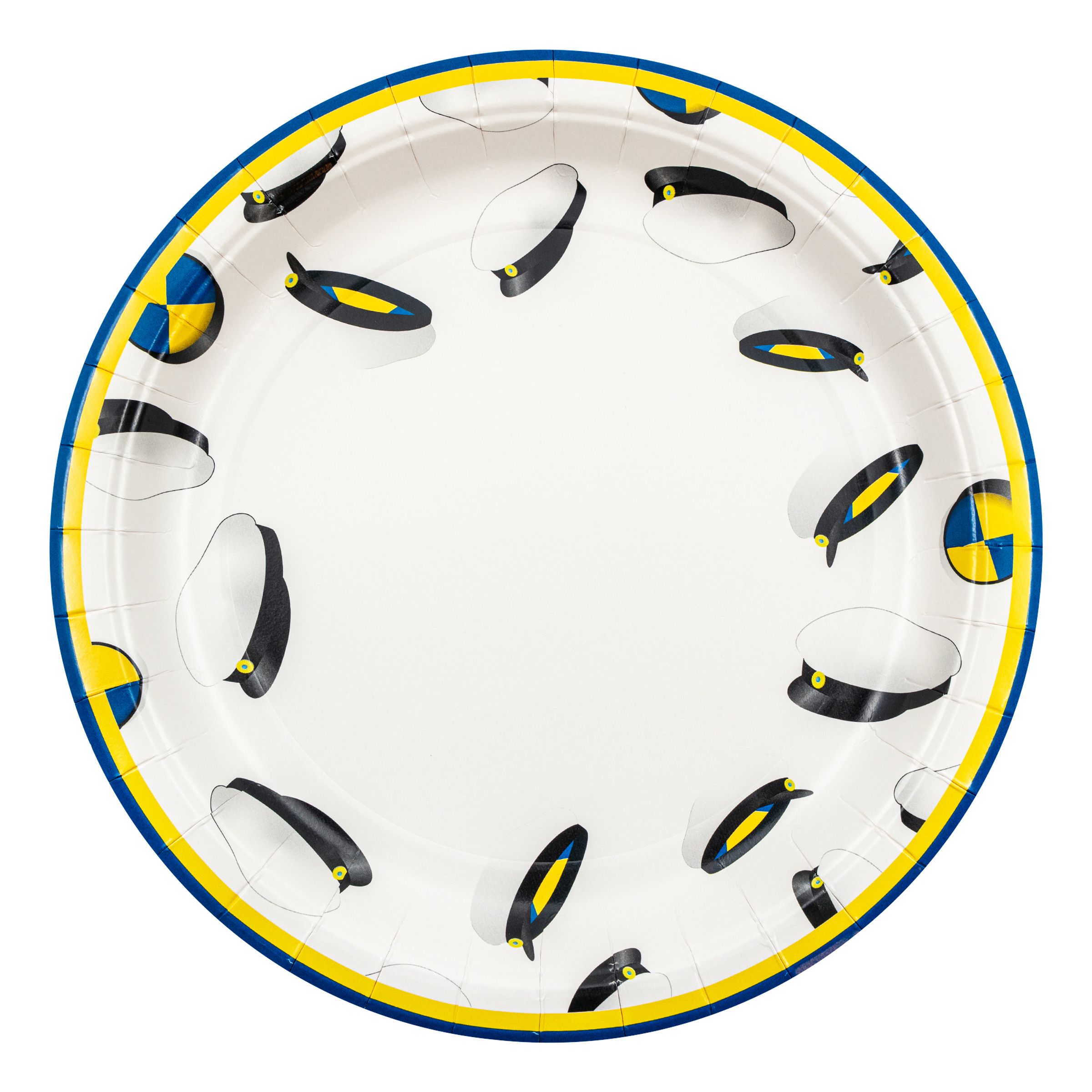 Papperstallrikar Studenthattar - 8-pack | Hem - Festartiklar - Dukning - Engångstallrikar - Papperstallrikar | Pryloteket