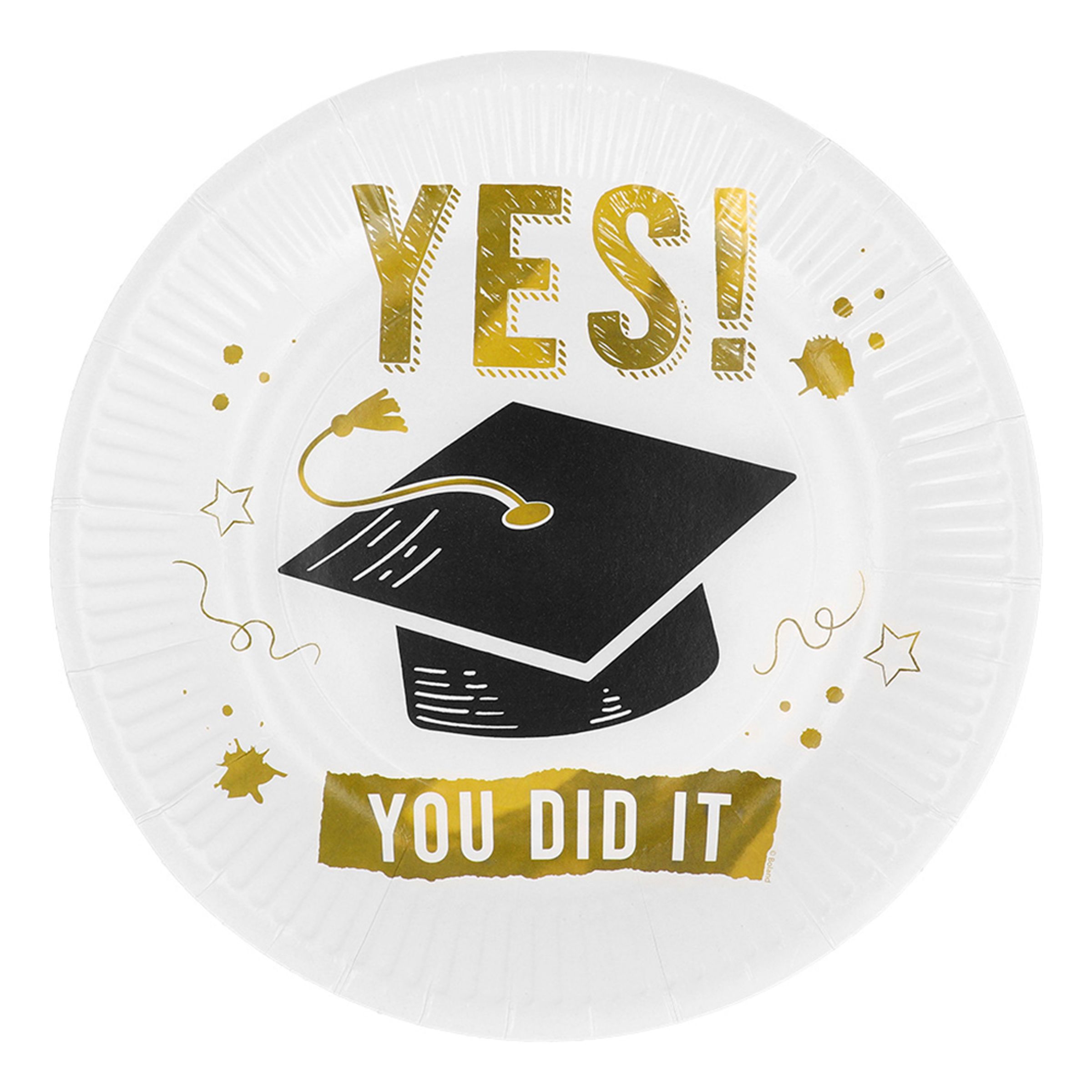 Paptallerkener Yes! You Did It - 8-pak