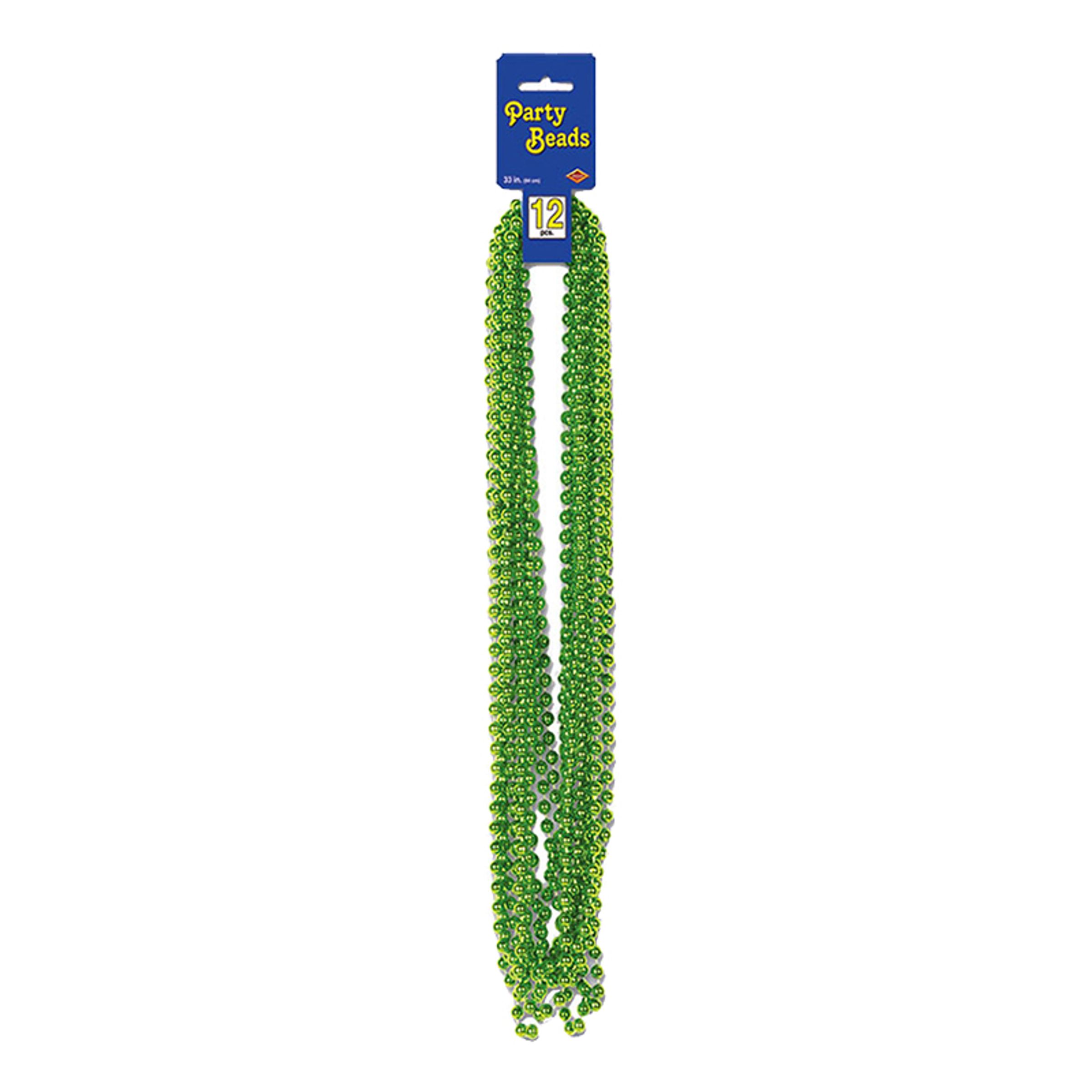 Partybeads - Grön | Hem - Maskerad - Tillbehör - Maskeradaccessoarer | Maskeradspecialisten