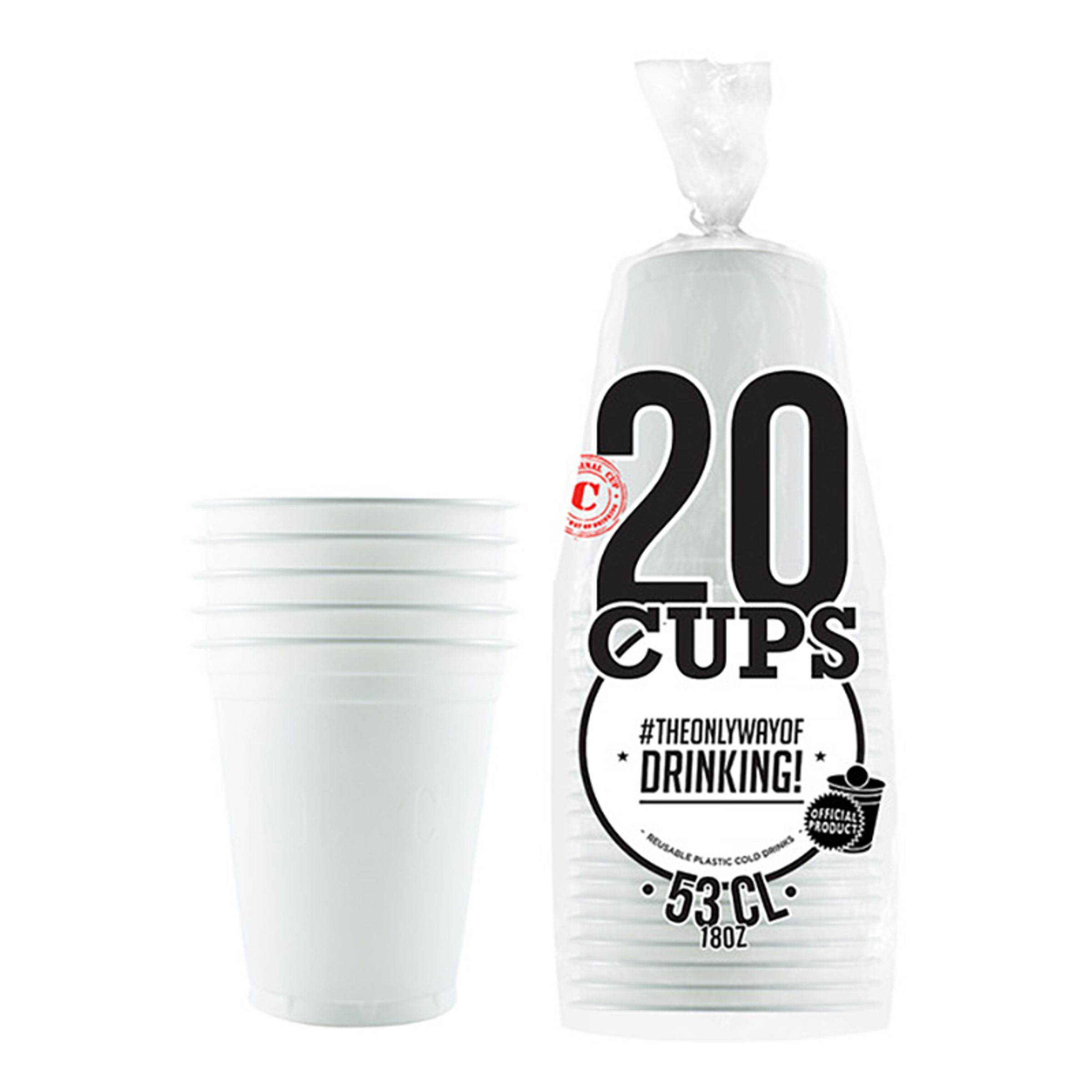 Party Cups Hvide - 20-stk