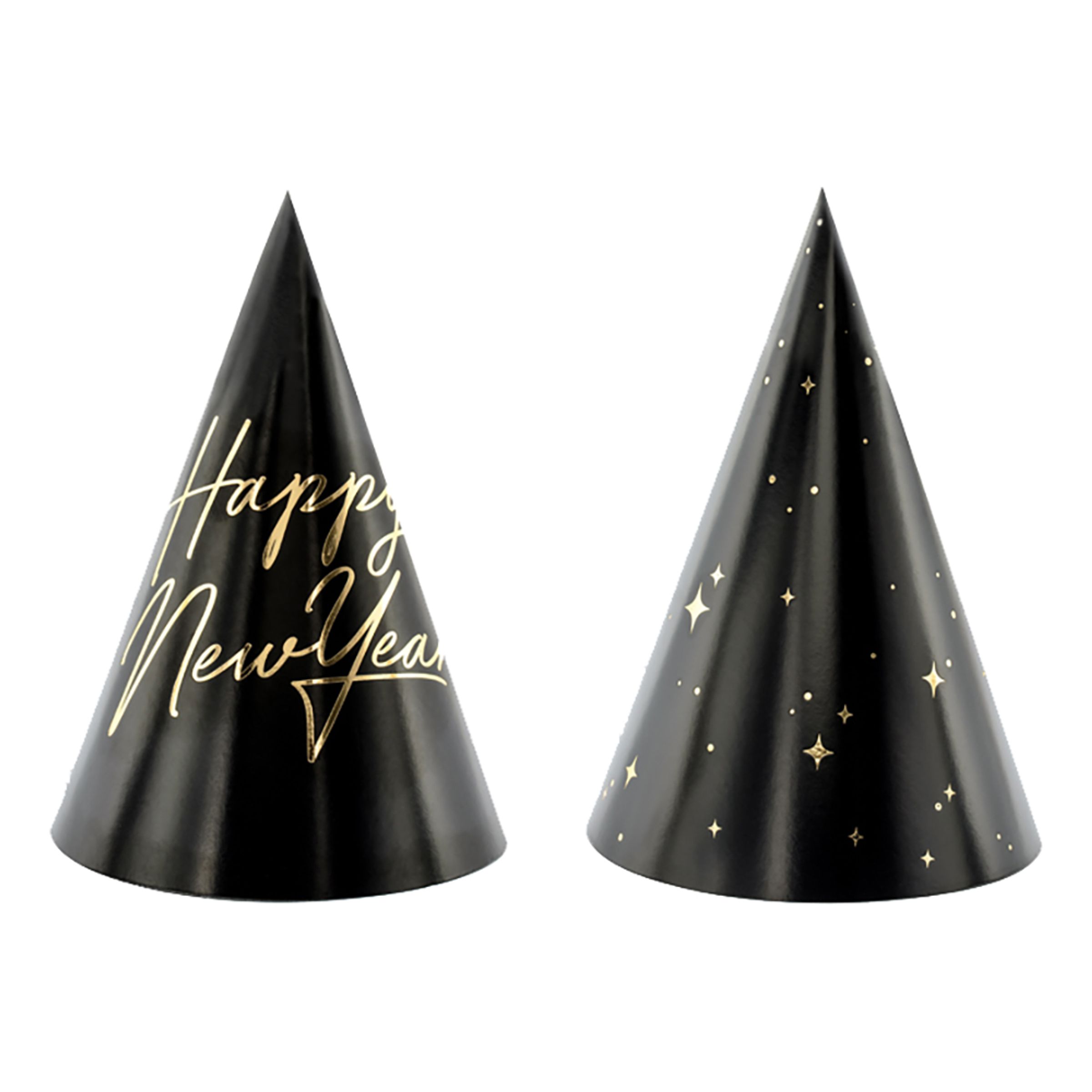Partyhatte Happy New Year - 6-stk