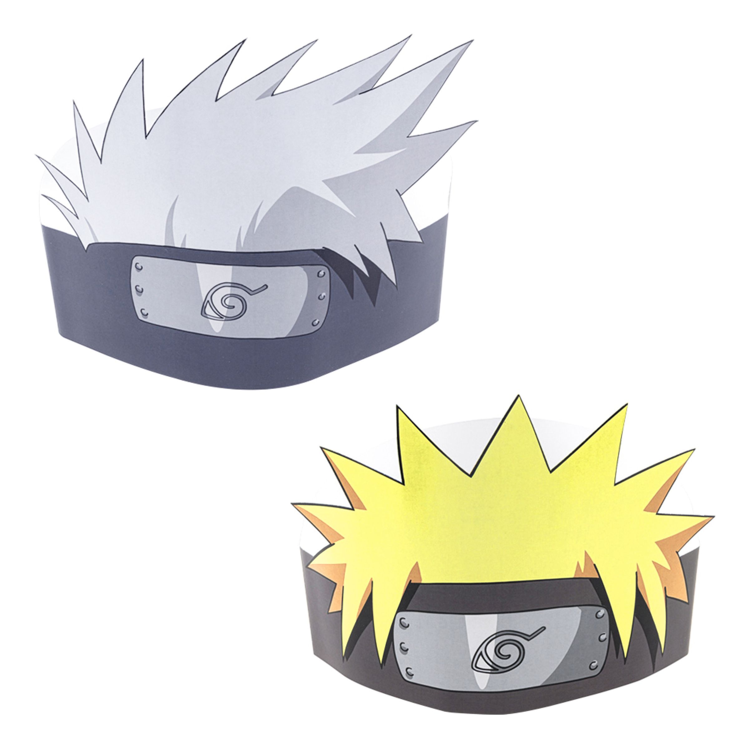Partyhatte Naruto/Kakashi - 8-pak