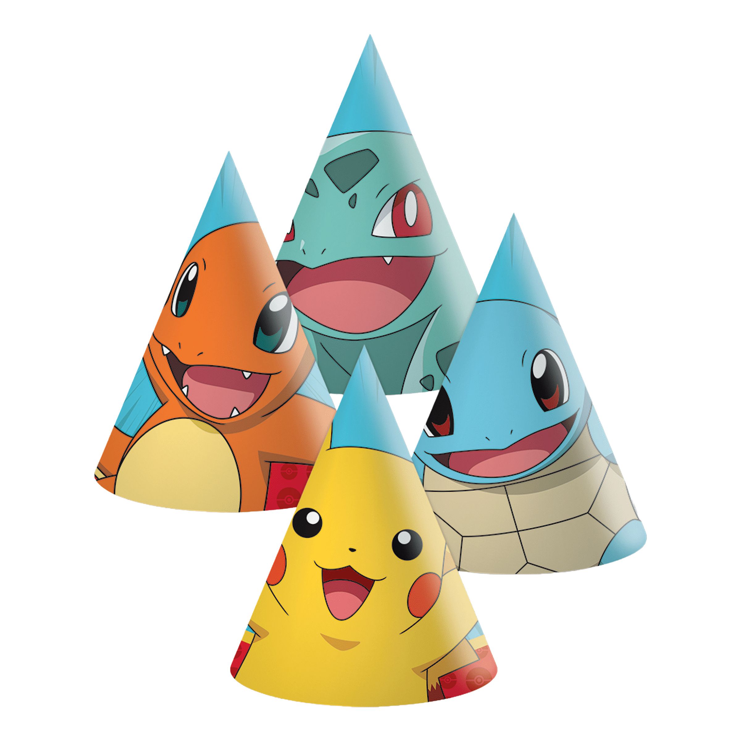Partyhatte Pokémon - 6-pak