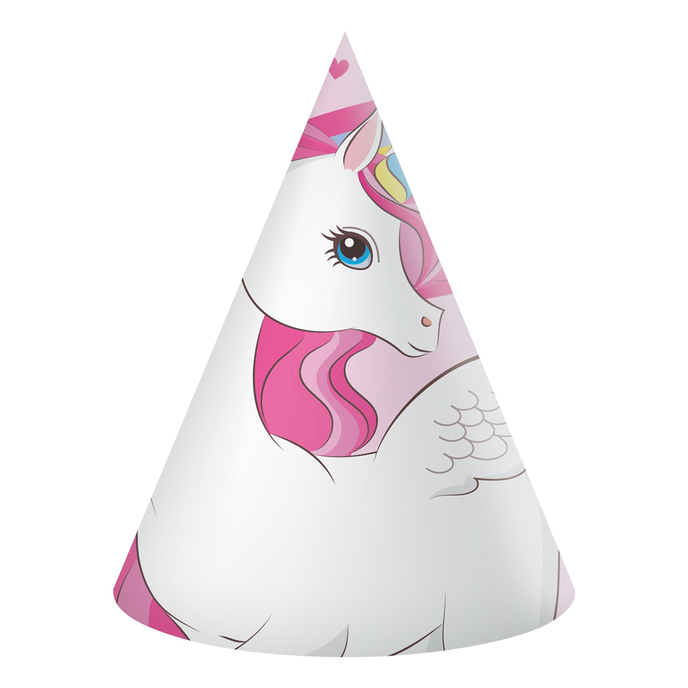 Partyhattar Unicorn - 6-pack | Hem - Festartiklar - Kalastillbehör - Partyhattar | Pryloteket