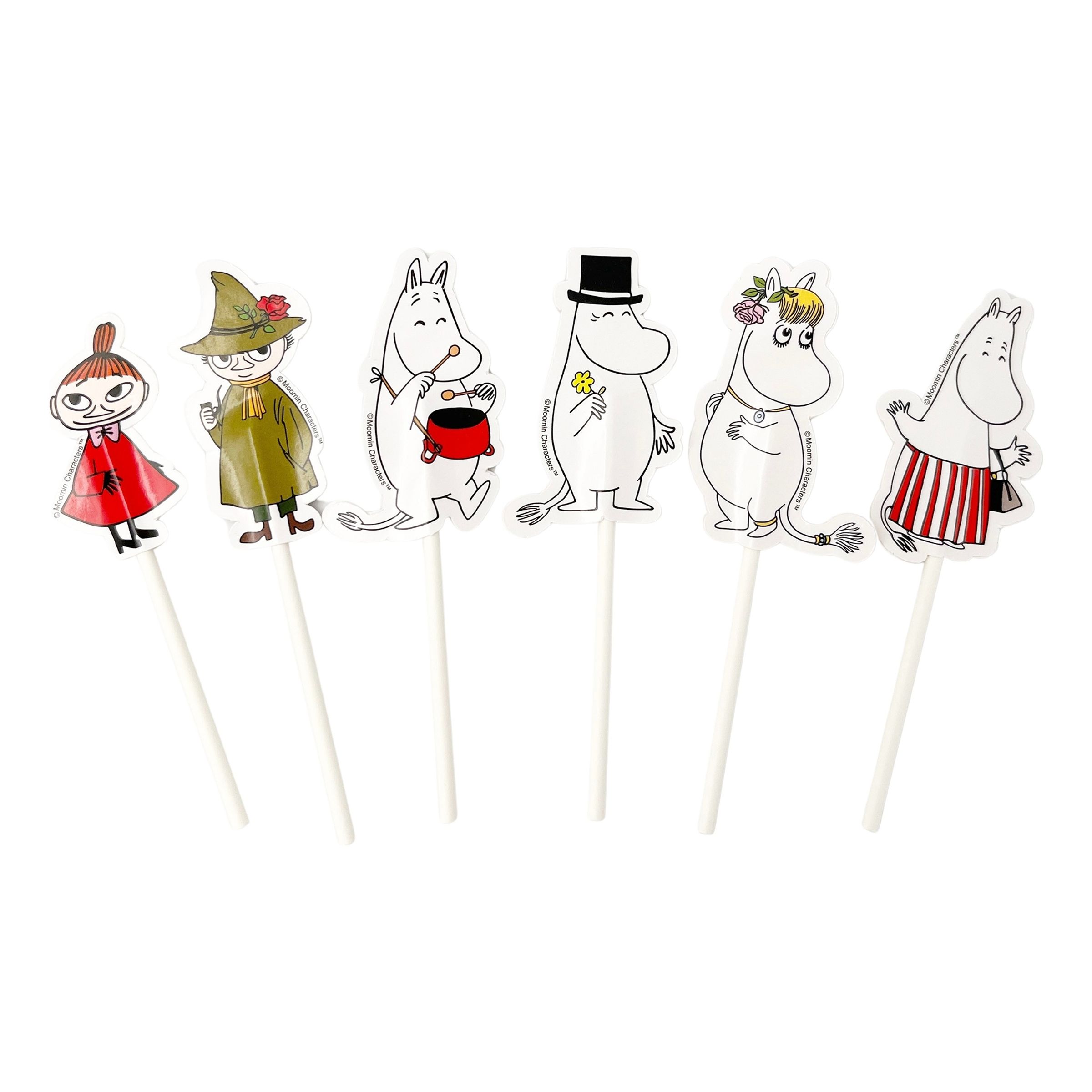 Partypicks Mumin - 12-pack | Hem - Festartiklar - Festdekoration - Tårtdekorationer | Party Outlet