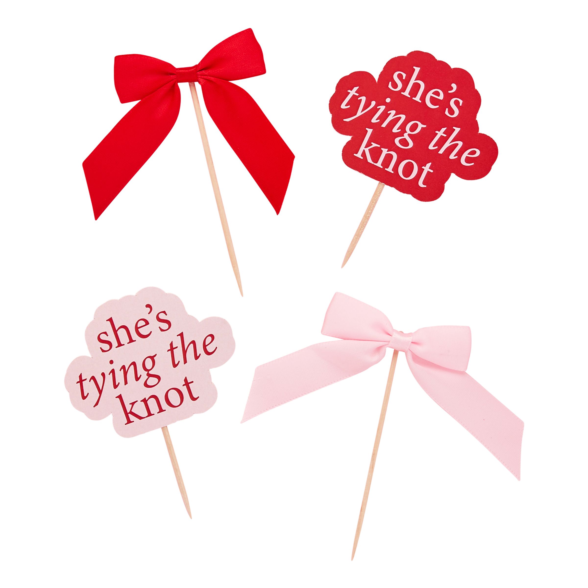 Partypicks She's Tying the Knot Roset - 12-pak