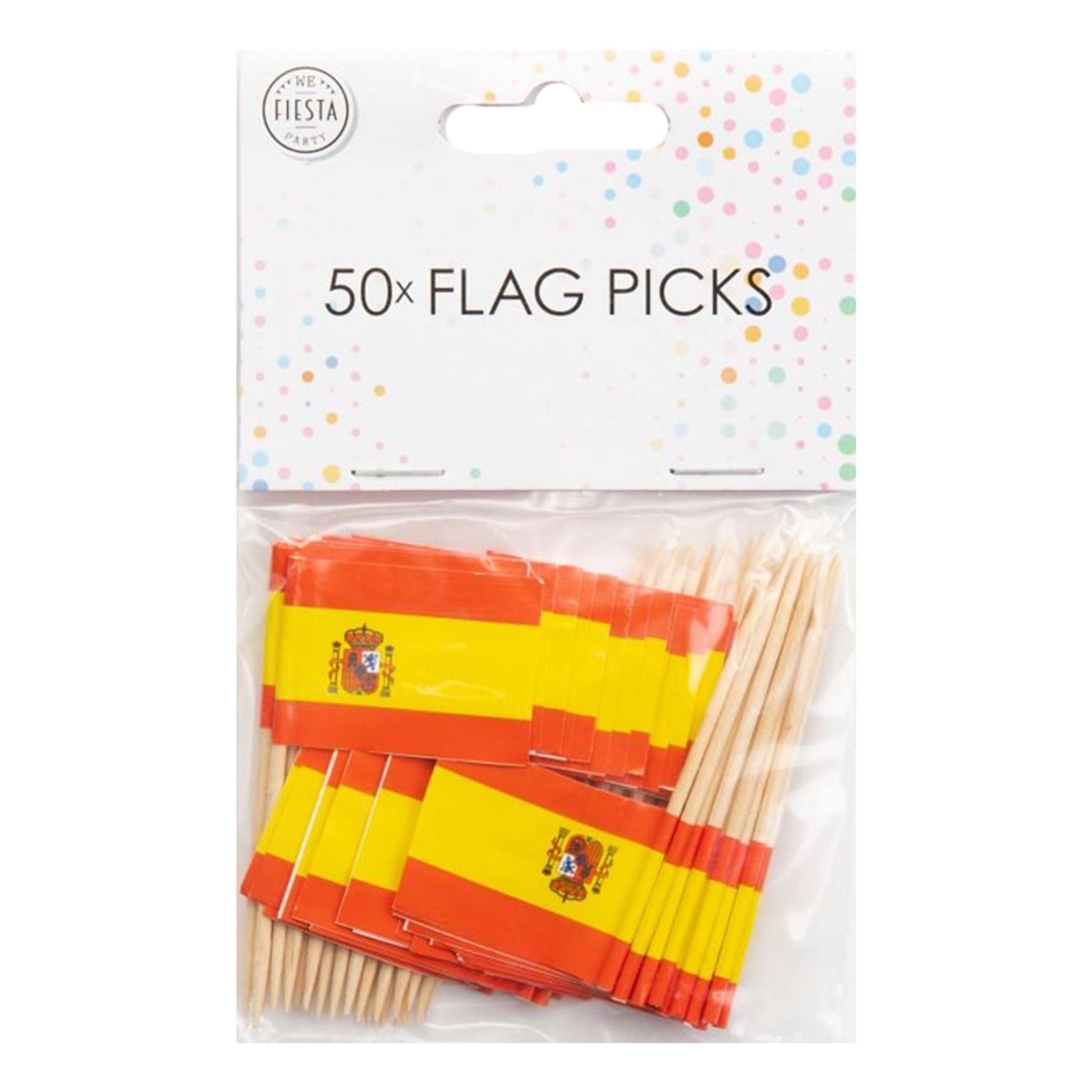Cocktailflag Spanien - 50-pak