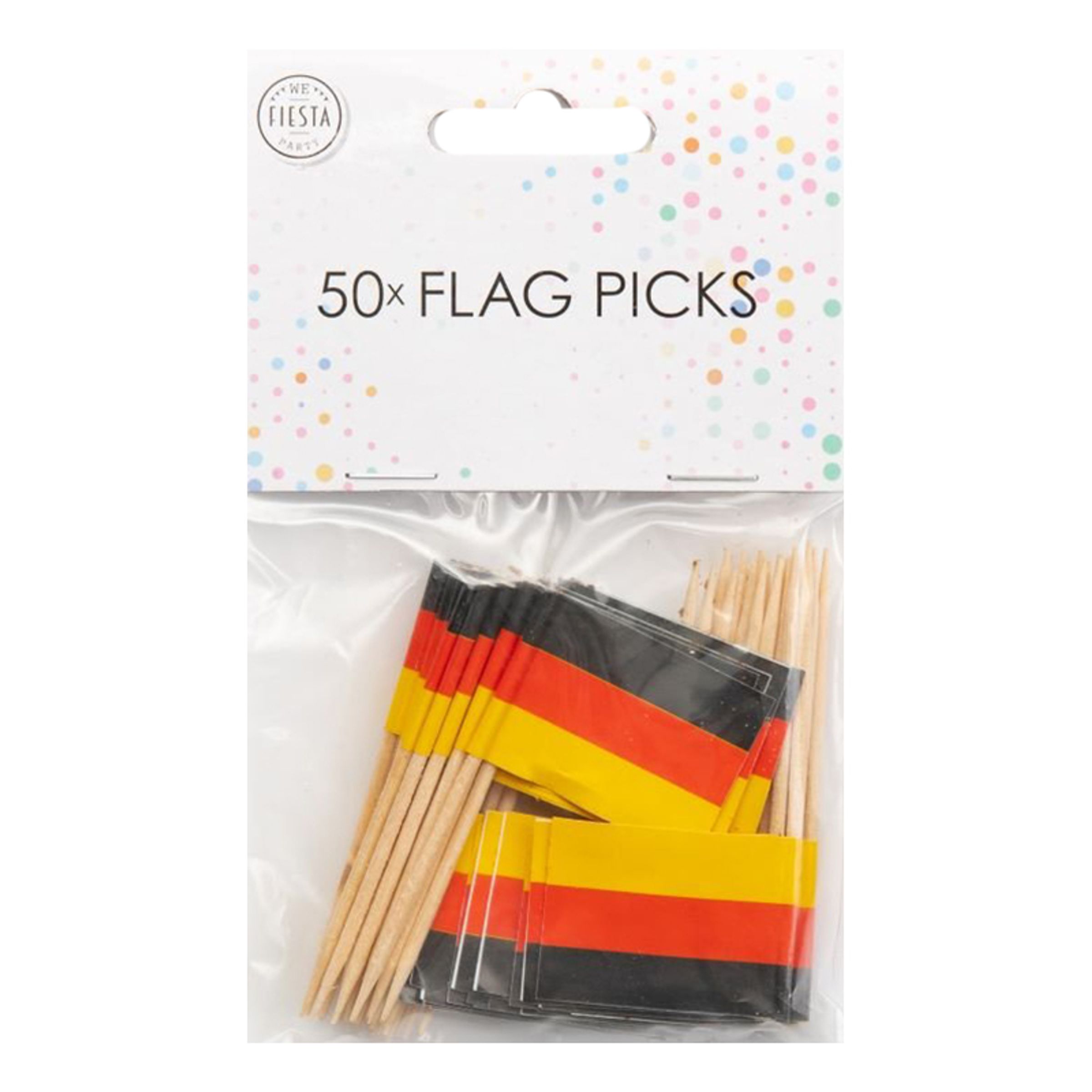 Cocktailflag Tyskland - 50-pak billede