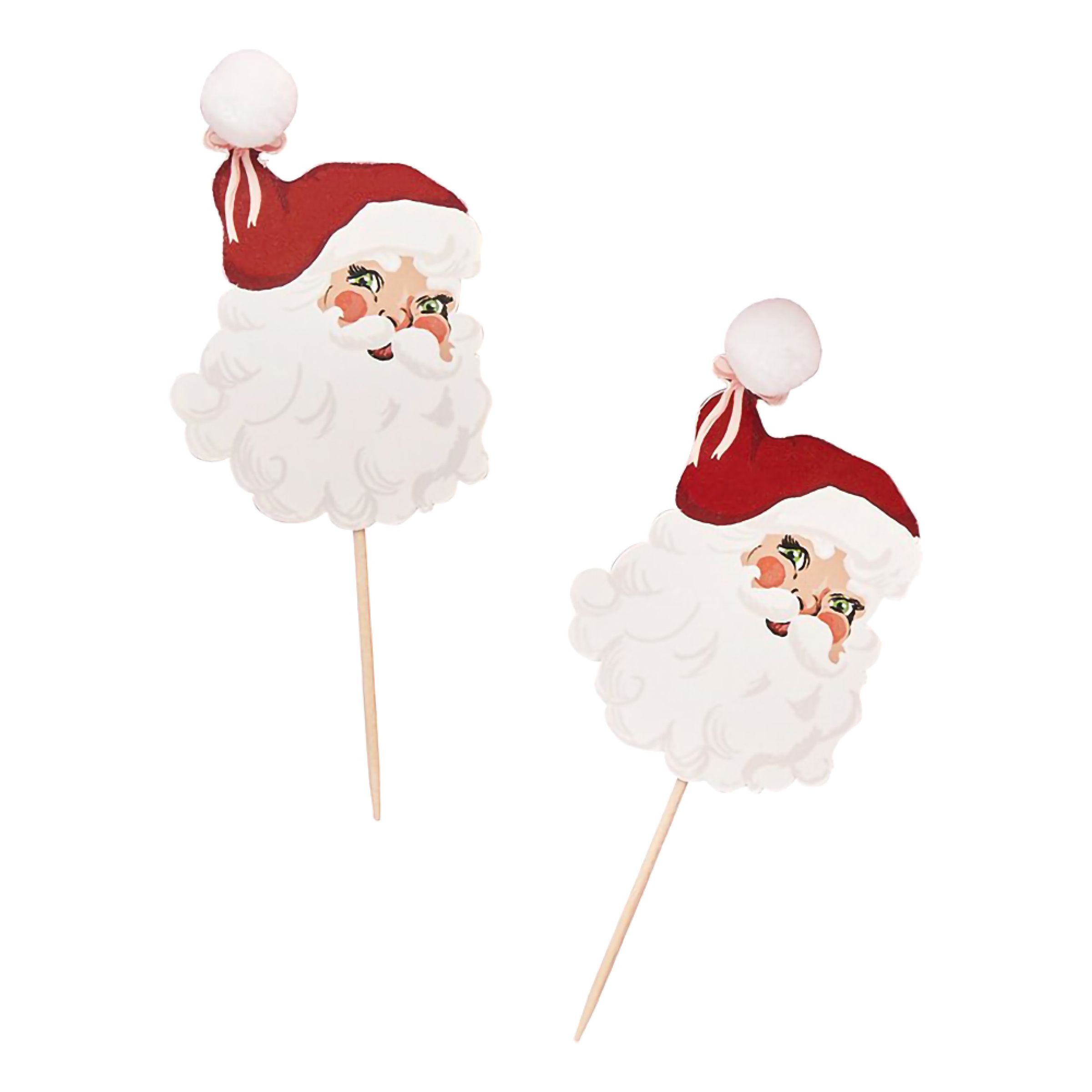 Partypicks Vintage Nisse - 12-pak