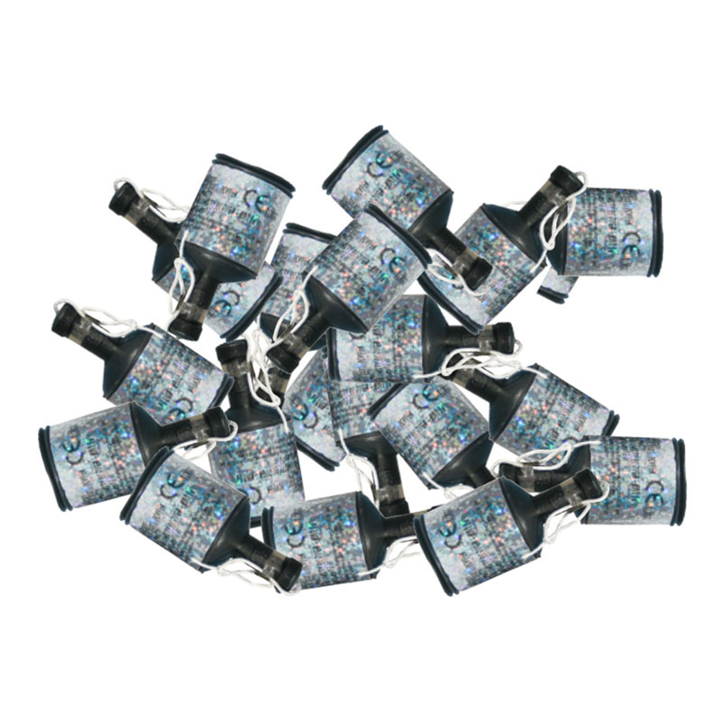 Partypoppers Sølv - 30-pack