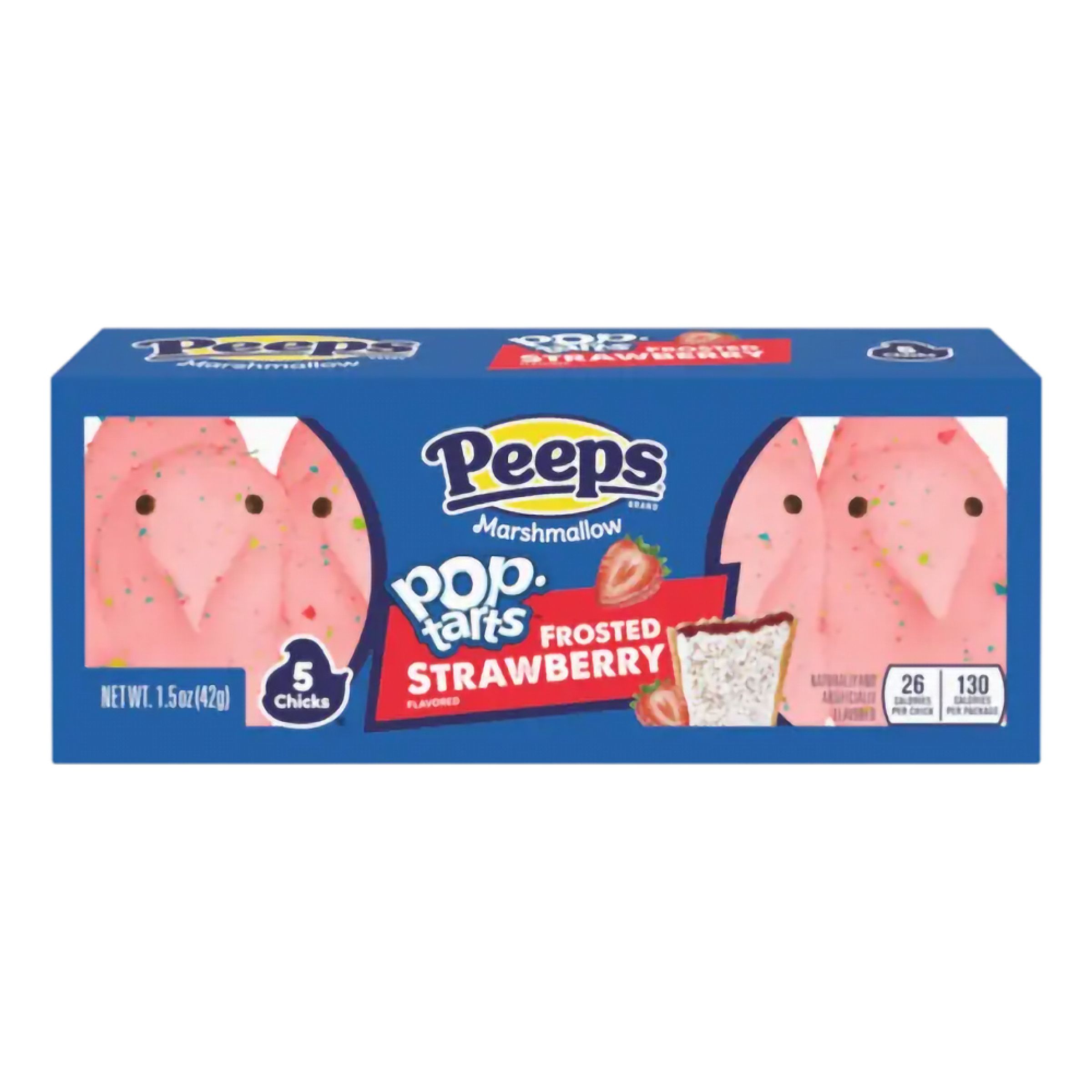 Peeps Marshmallow Chicks Pop-Tarts Frosted Strawberry - 42 g