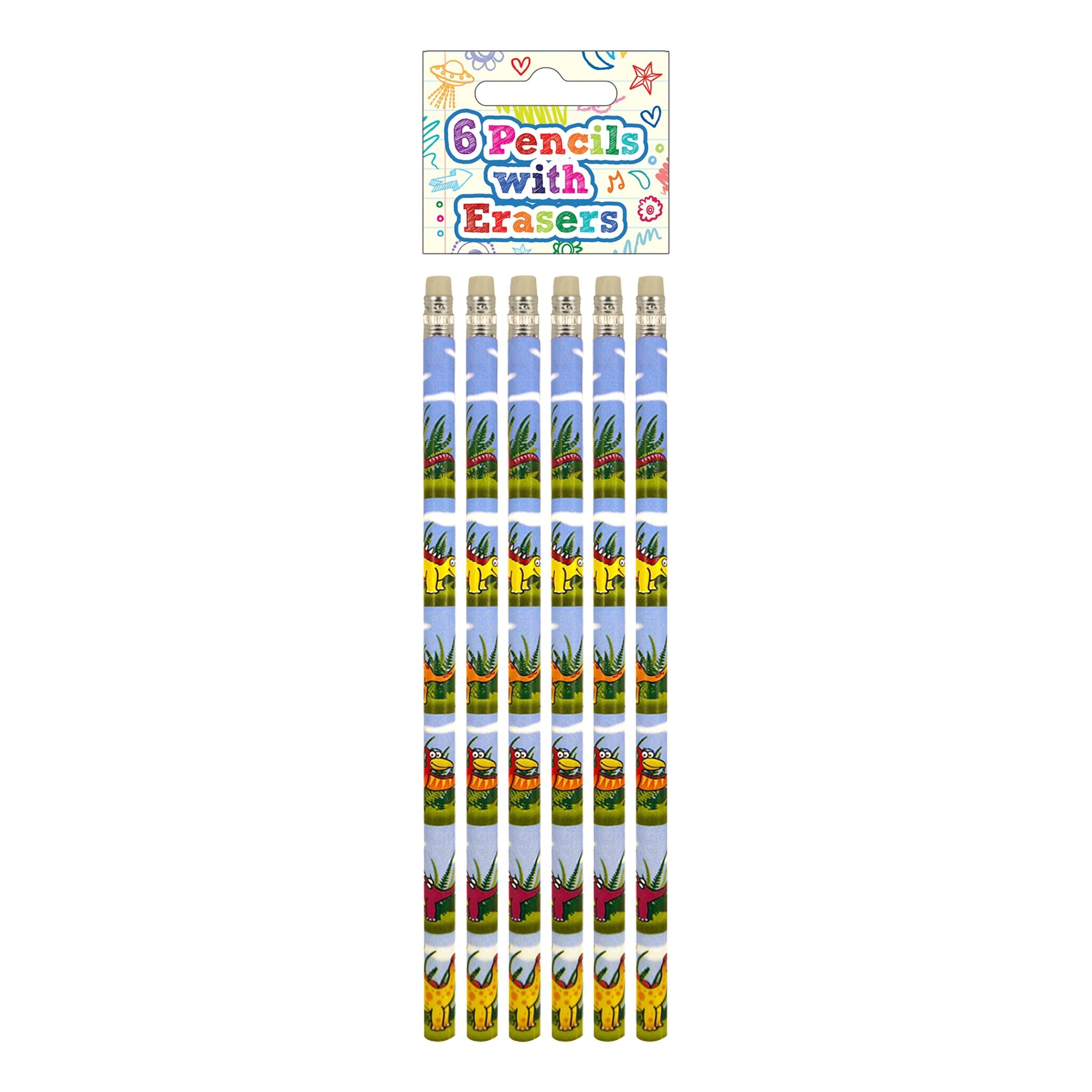 Blyertspennor Dinosaurier - 6-pack | Hem - Teman - Presenter - Barnpresenter | Pryloteket