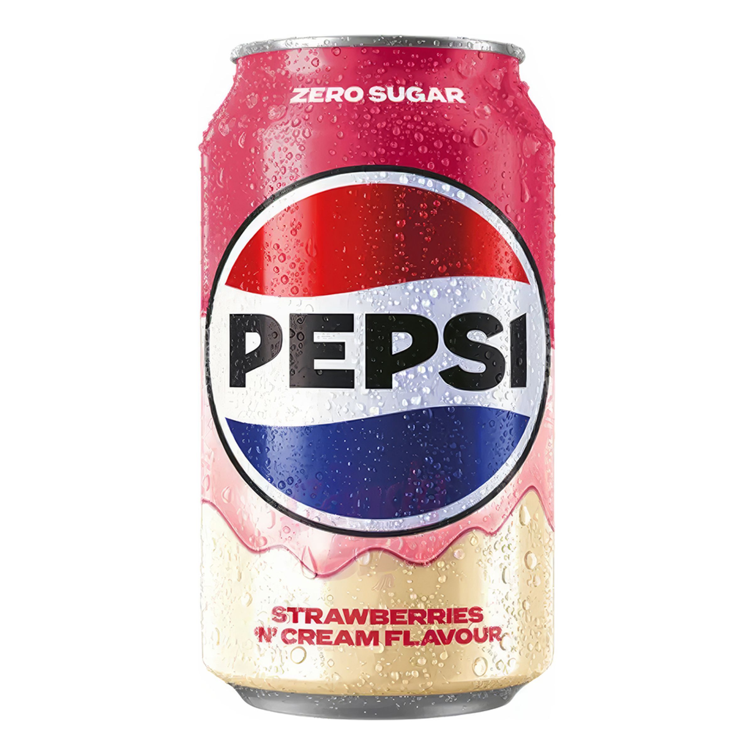 Pepsi Strawberries & Cream - 330 ml | Hem - Godis & Läsk - Dryck - Läsk | Maskeradspecialisten
