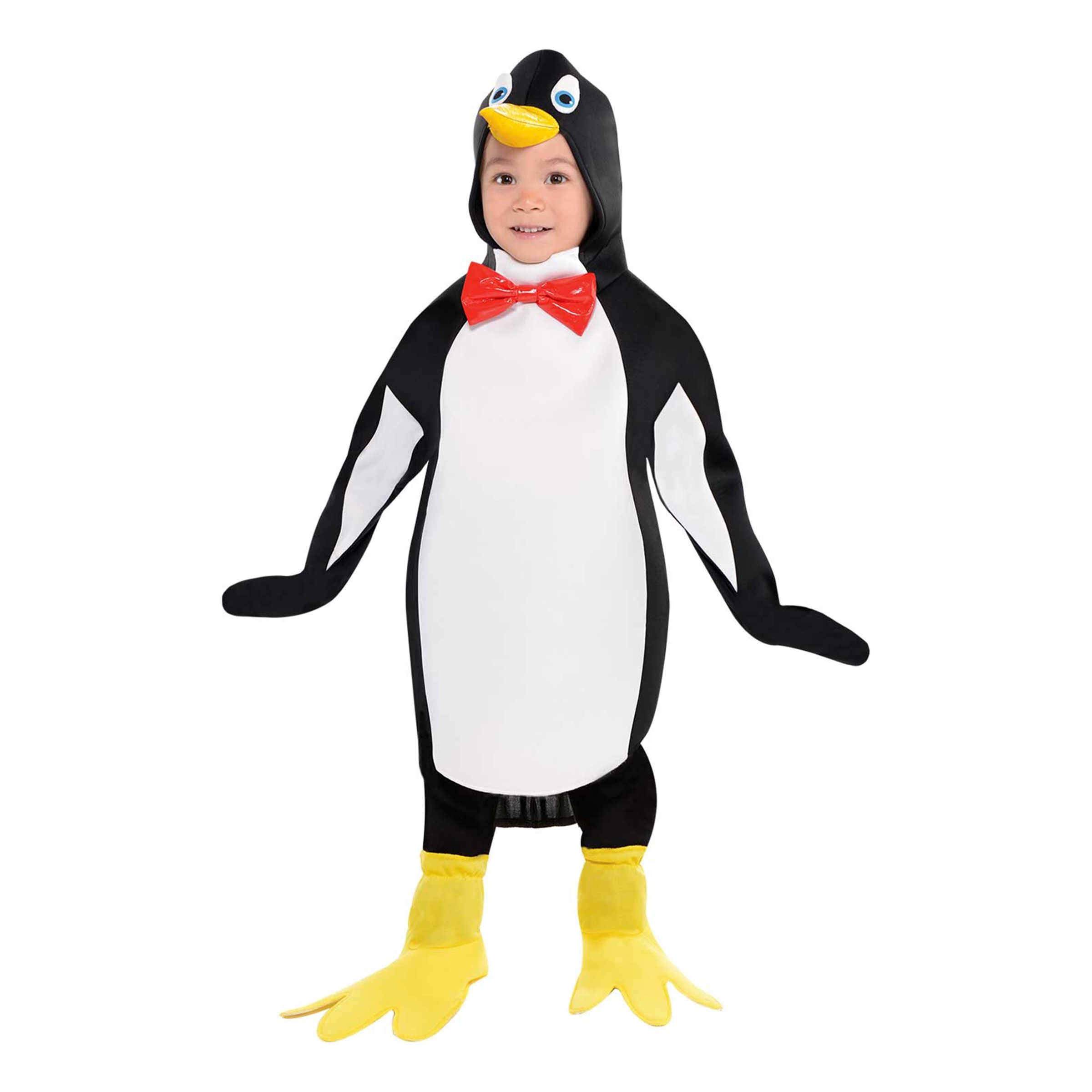 Pingvin Børnekostume - Medium