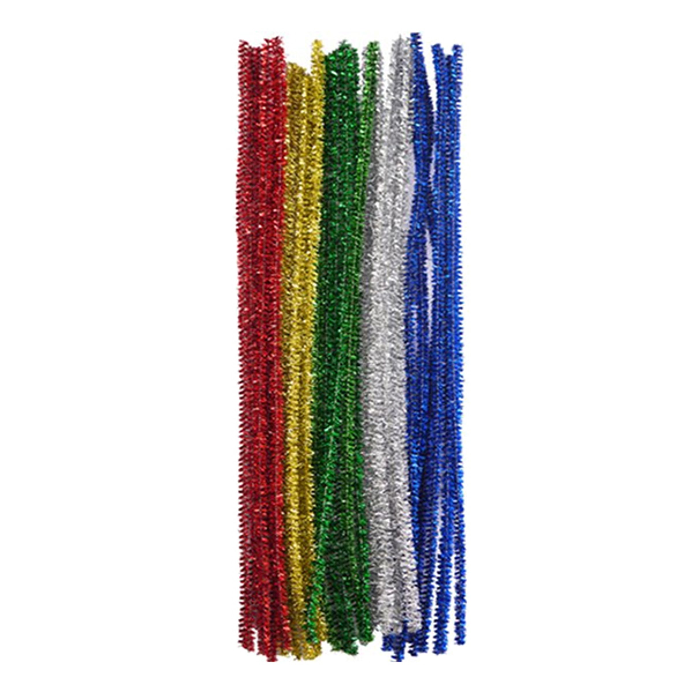 Piprensare Flerfärgade Långa - 30-pack | Hem - Teman - Färger - Flerfärgad | Party Outlet