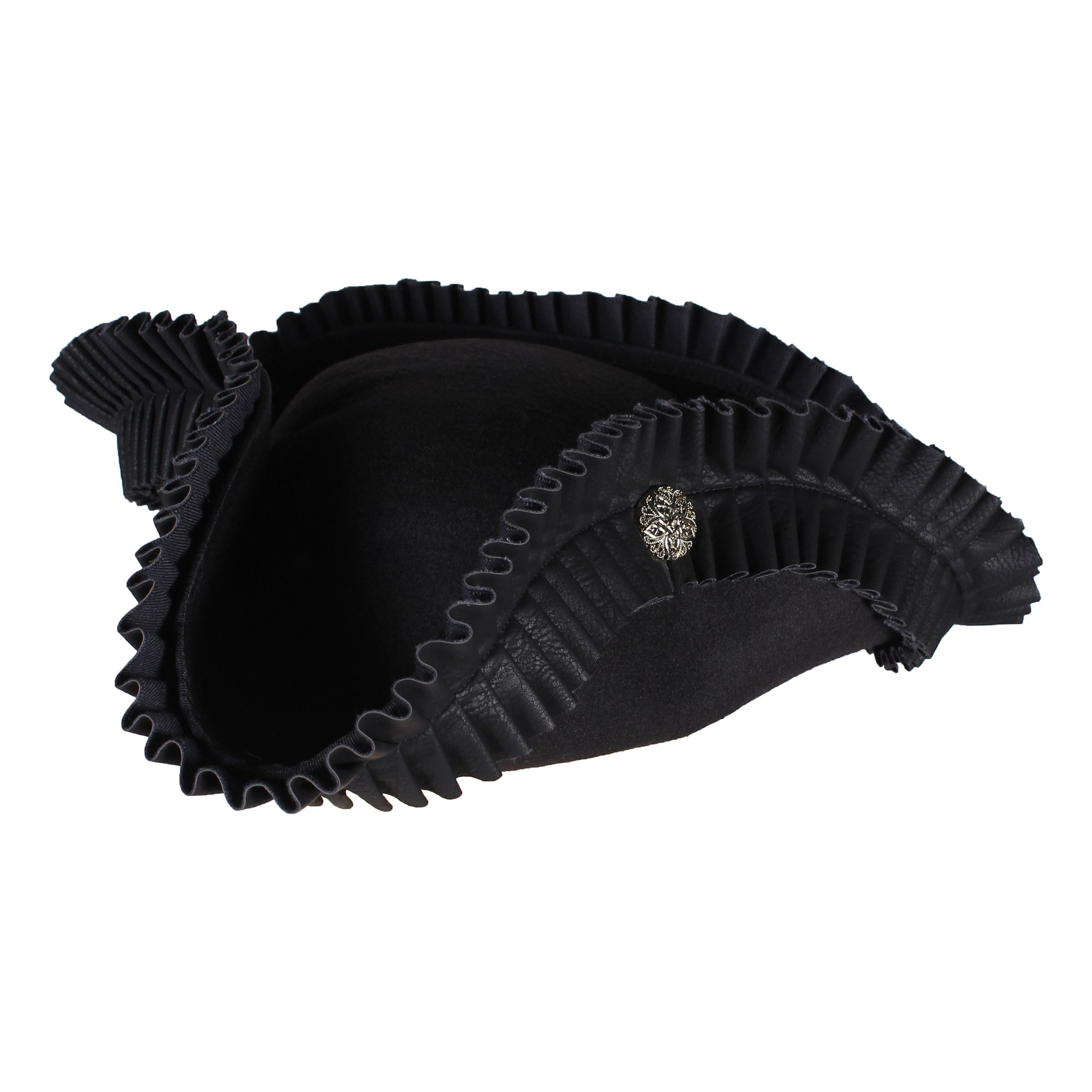 Pirathatt Svart Deluxe - 57 | Hem - Maskerad - Hattar - Vuxenhattar | Pryloteket