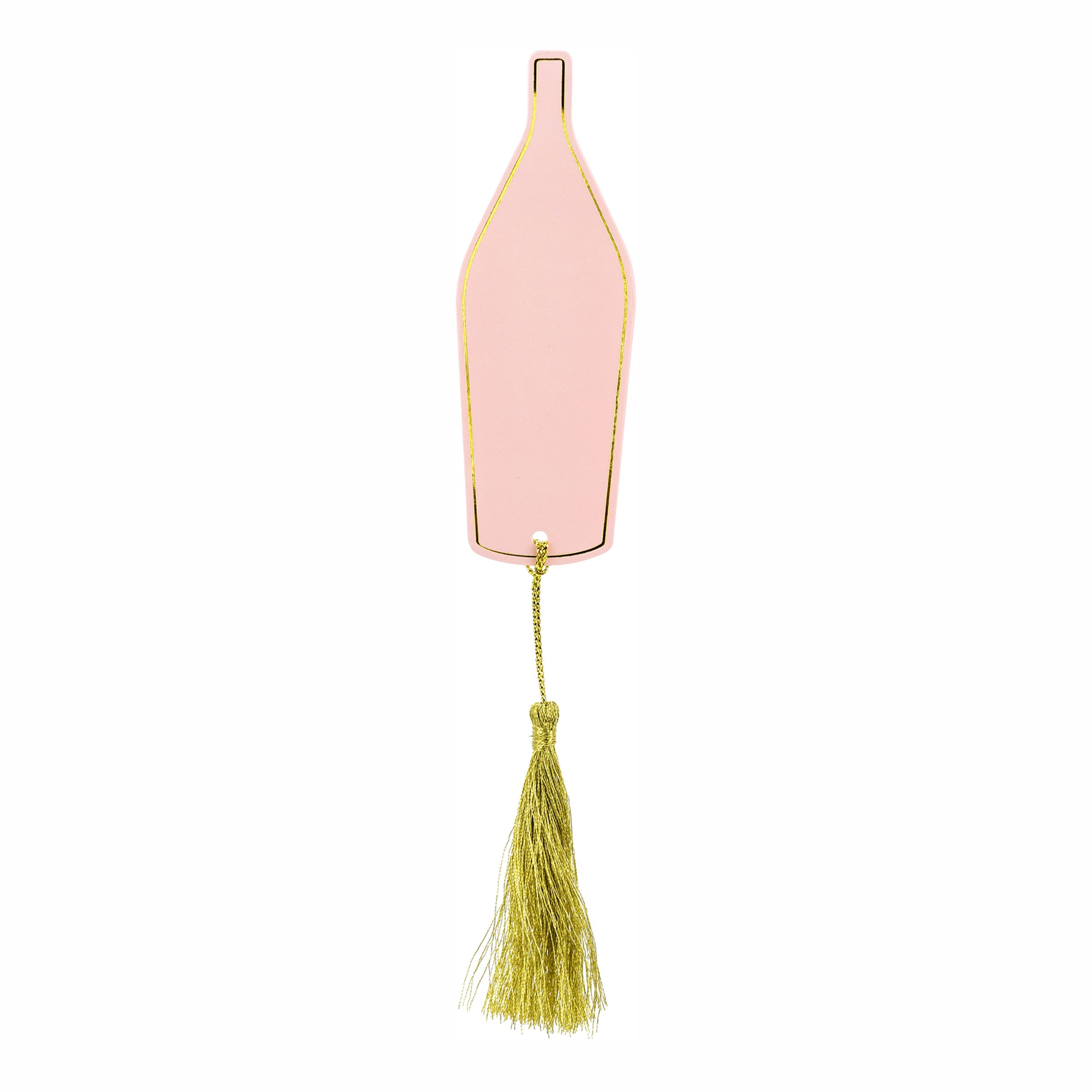Placeringskort Flaska med Tassle - 6-pack | Hem - Teman - Färger - Rosa | Party Outlet