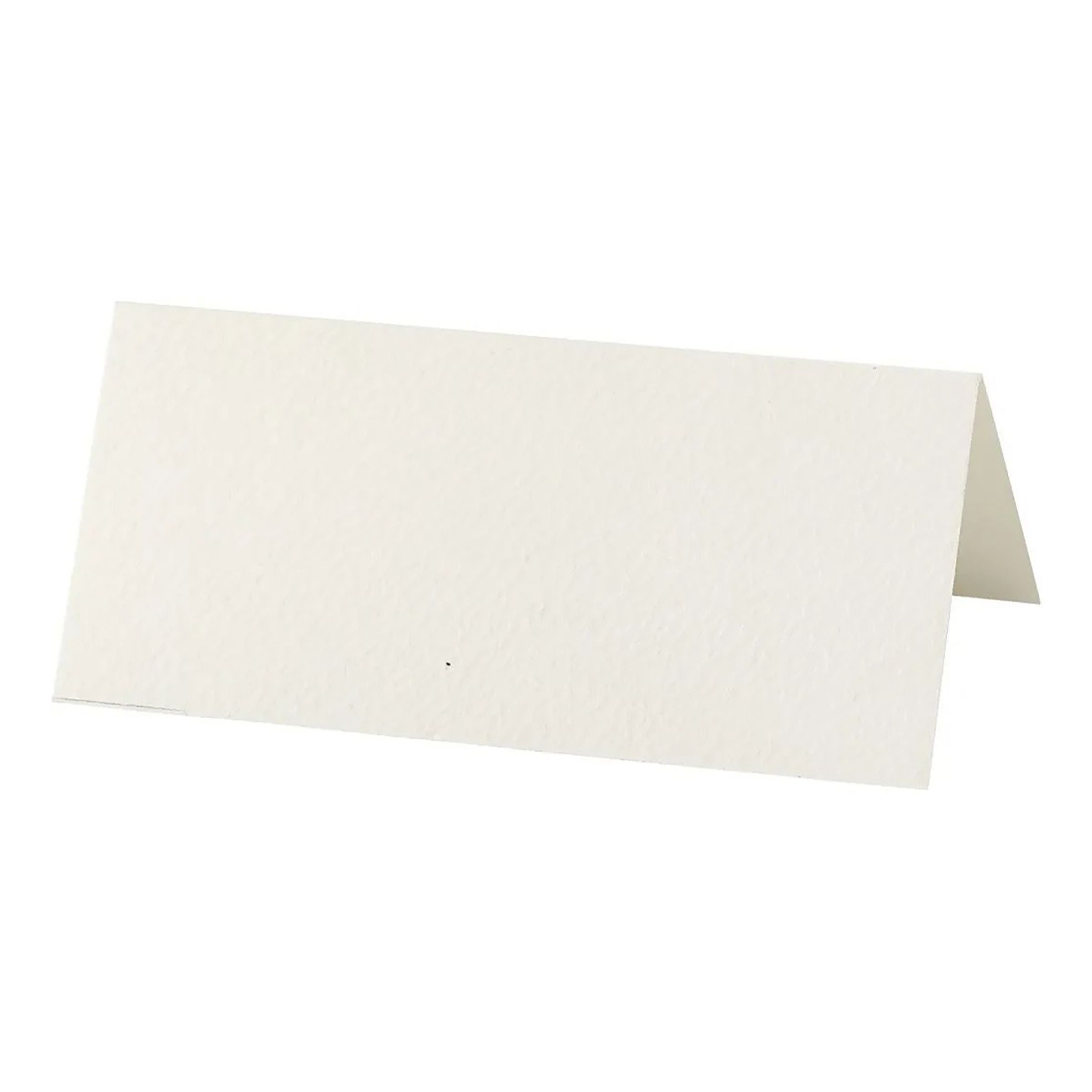 Bordkort, str. 9x4 cm, 220 g, råhvid, 20stk./ 1 pk.