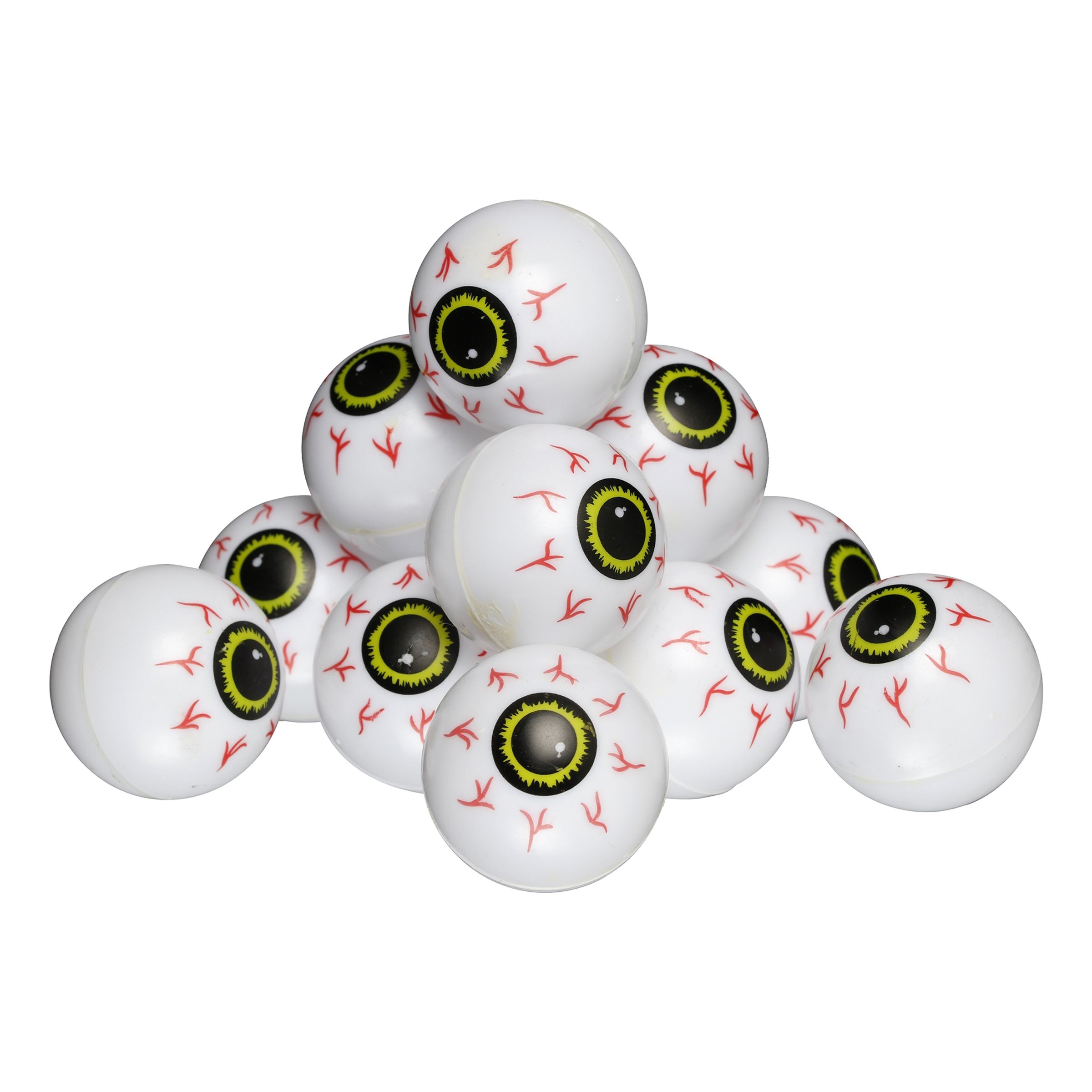 Plastögon - 12-pack | Hem - Teman - Högtider - Halloween - Halloweendekorationer | Maskeradspecialisten