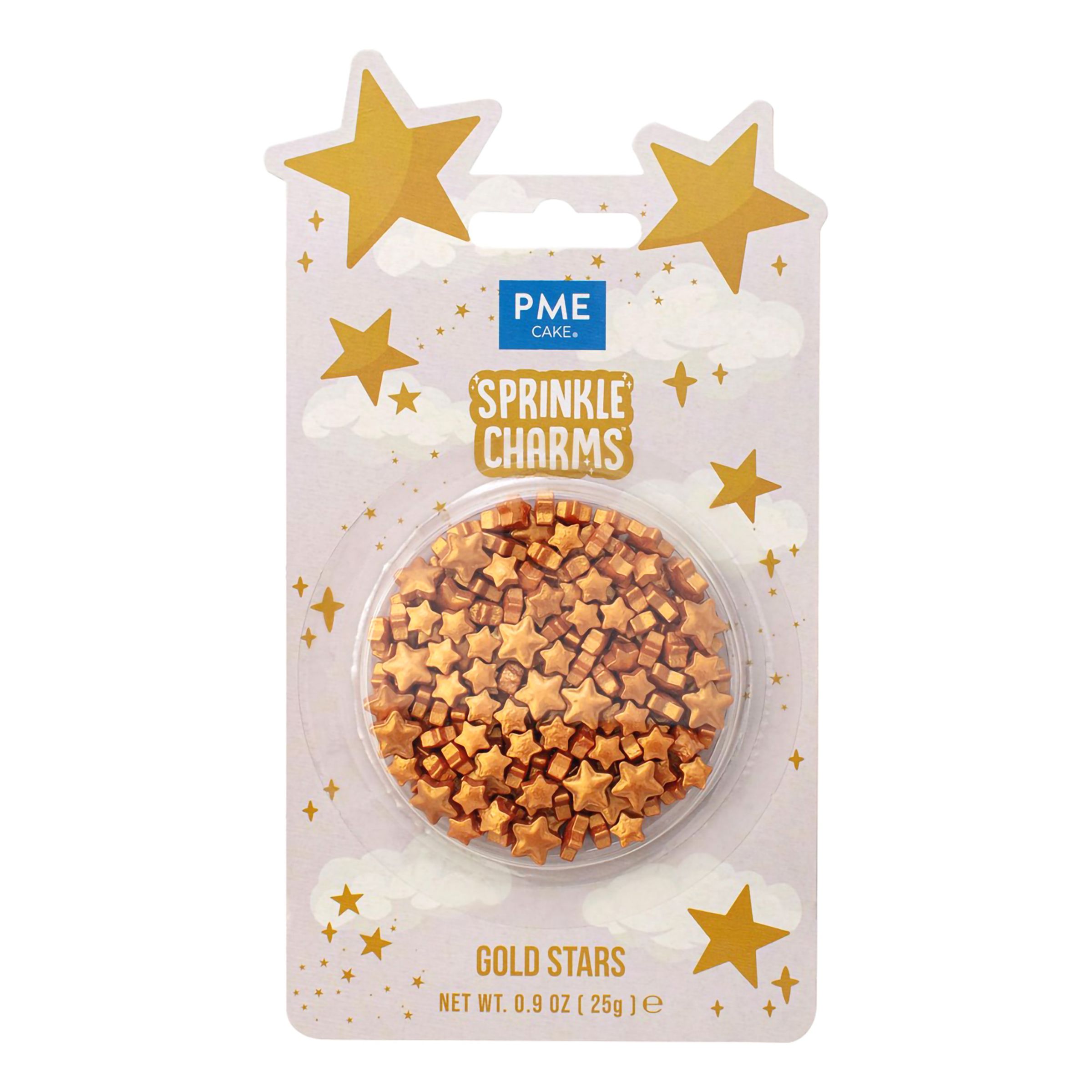 PME Guldstjerner Sprinkle Charms - 25 gram
