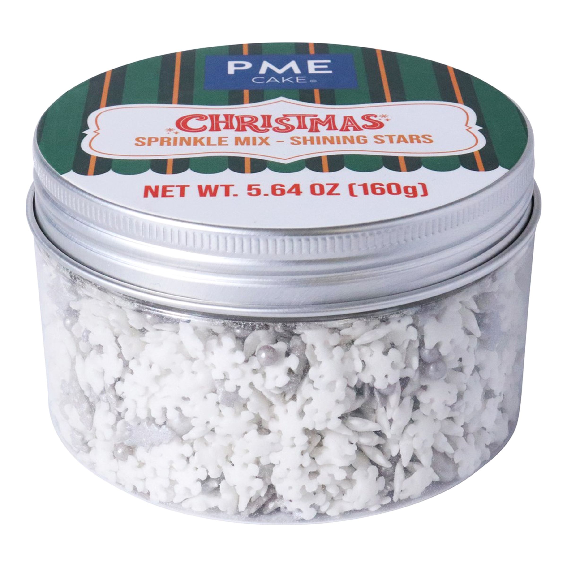 PME Krymmelmix Christmas Silver Shining Stars - 160 g