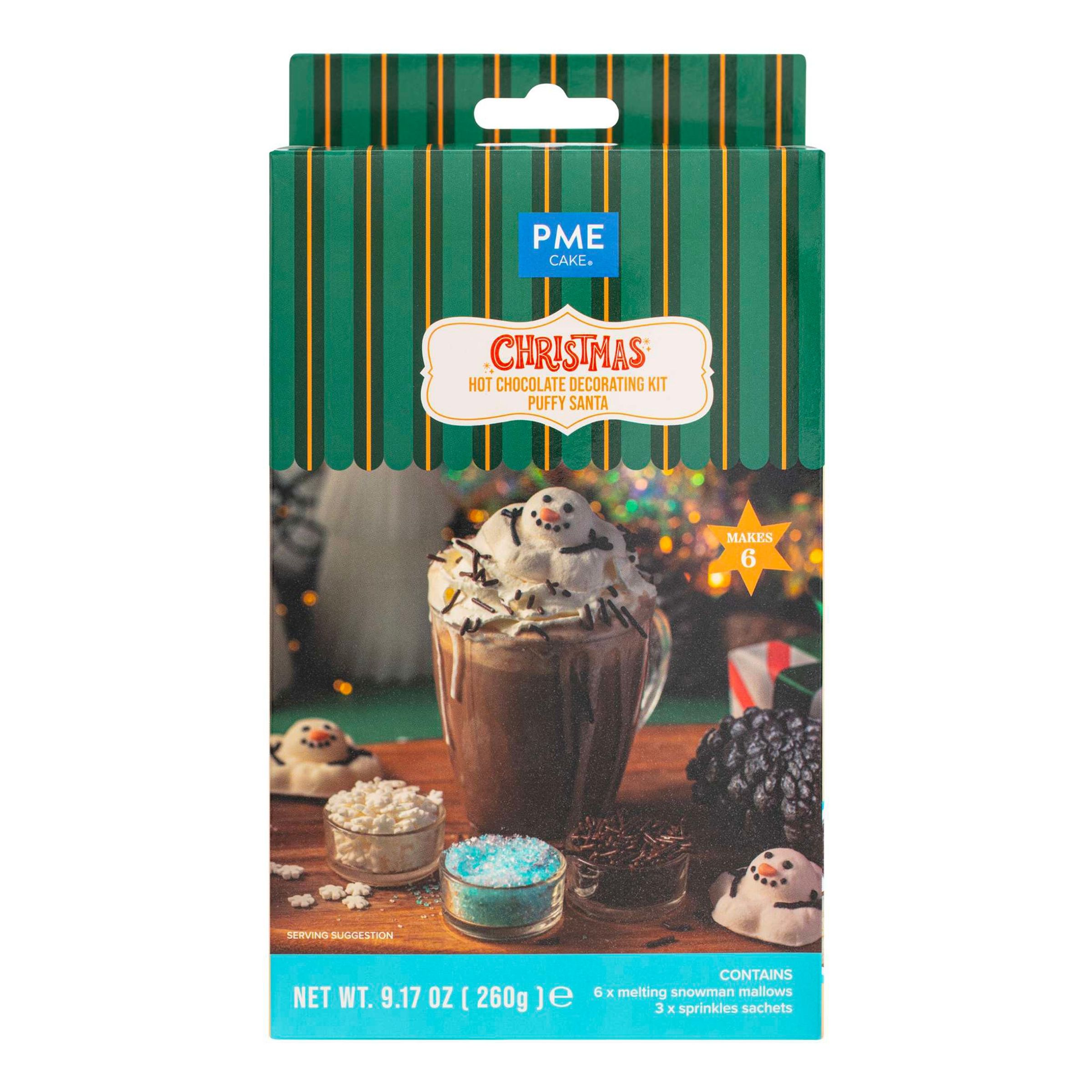 PME Varm Chokolade Dekorationskit Snemand - 260 g