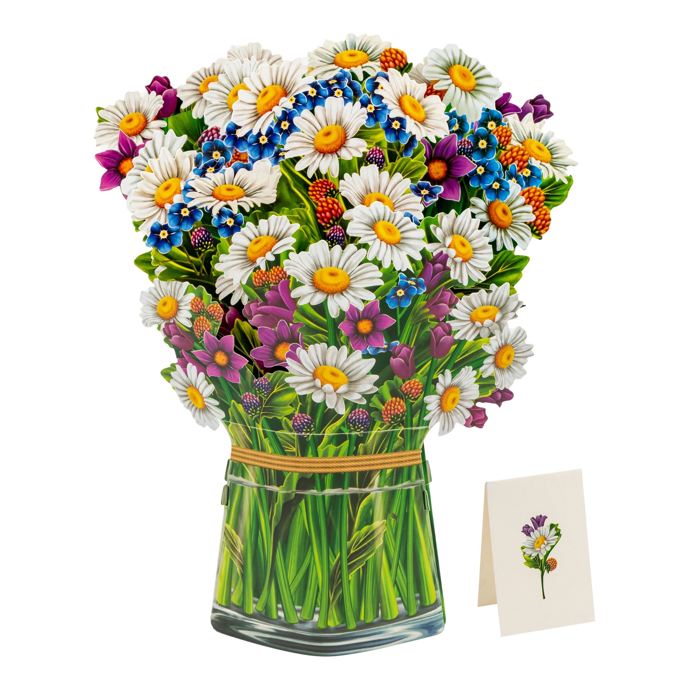 Pop Up-Kort Blomster - Tusindfryd