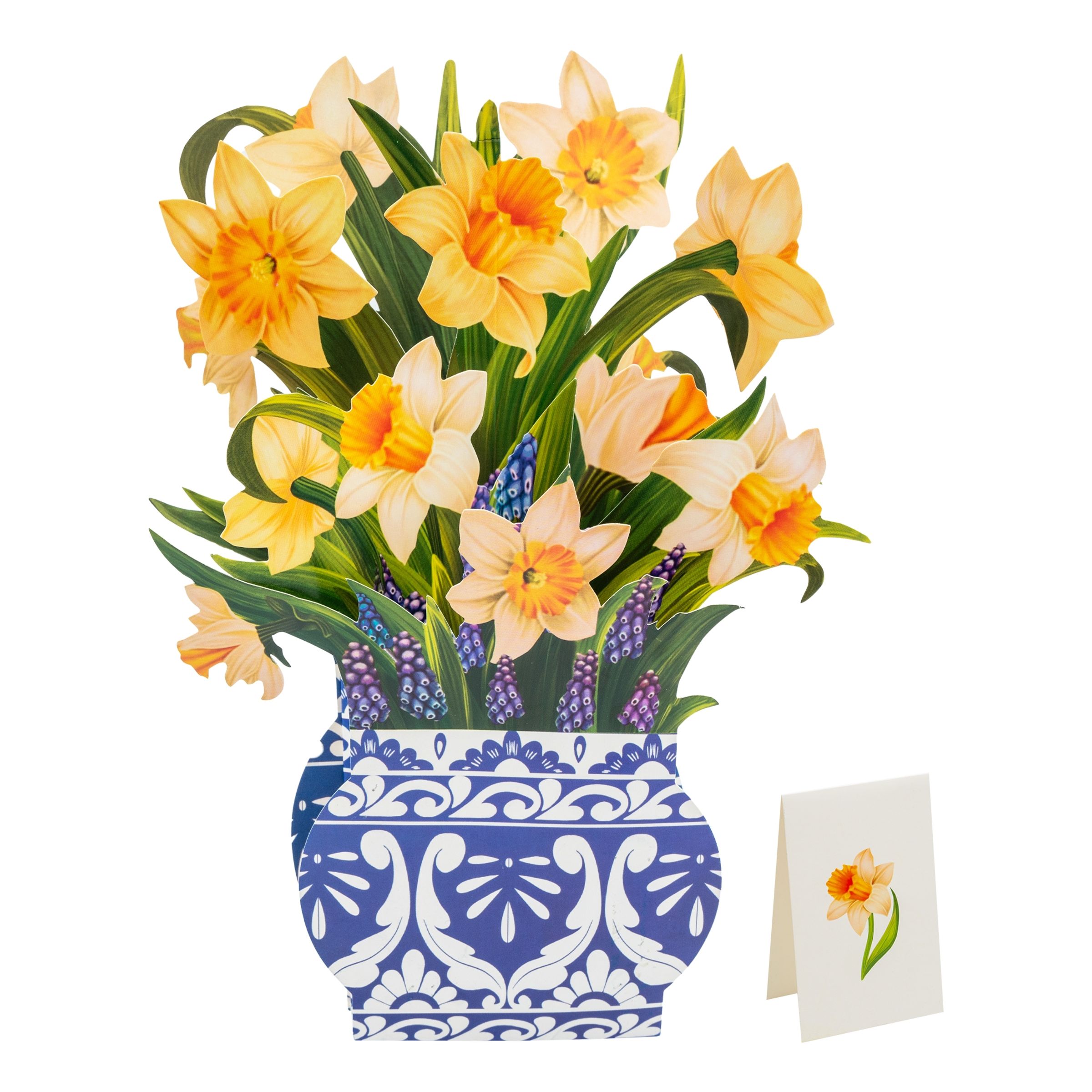 Pop Up-Kort Blomster - Påskelilje