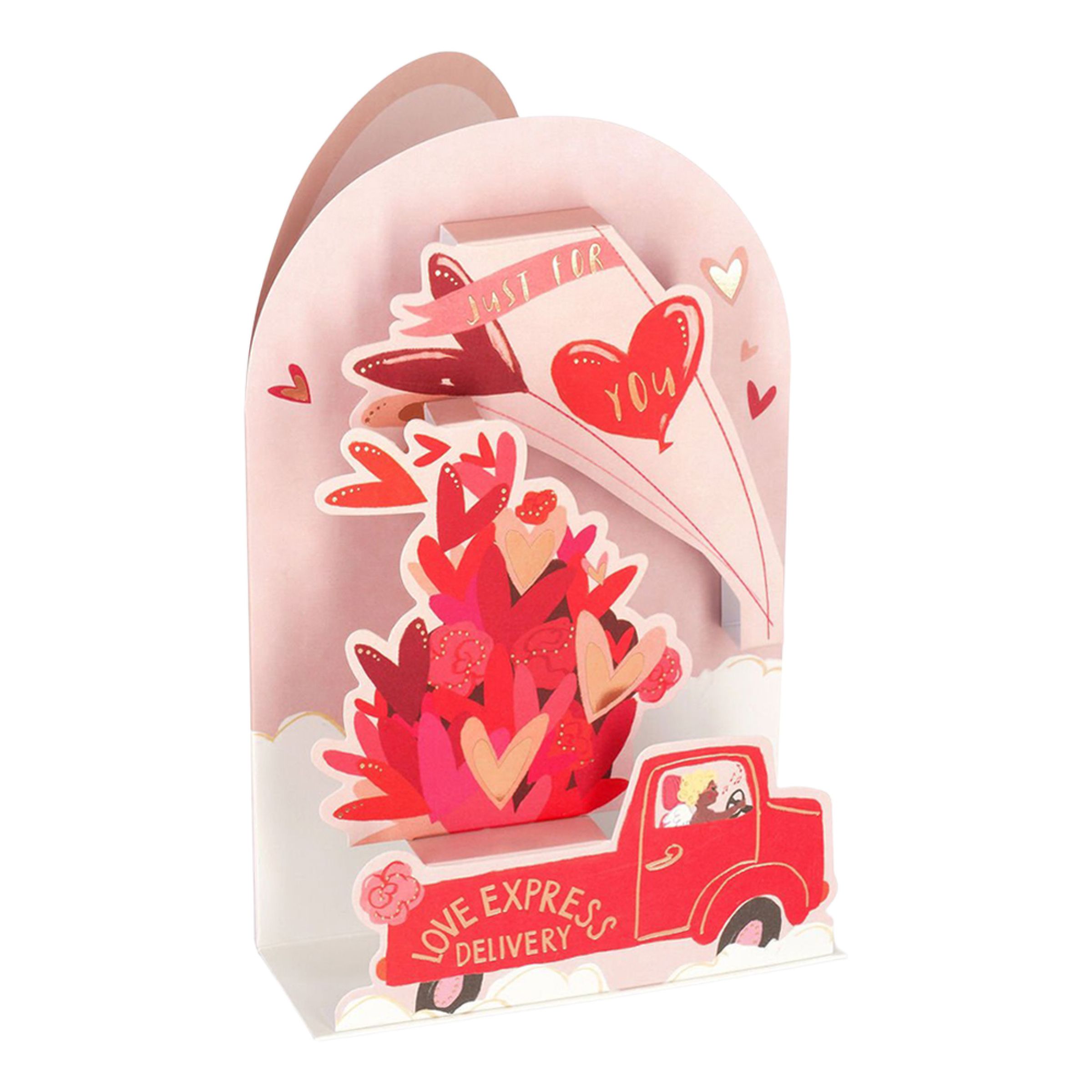 Pop Up-kort Love Express | Hem - Teman - Julklappar - Romantisk Julklapp | Maskeradspecialisten