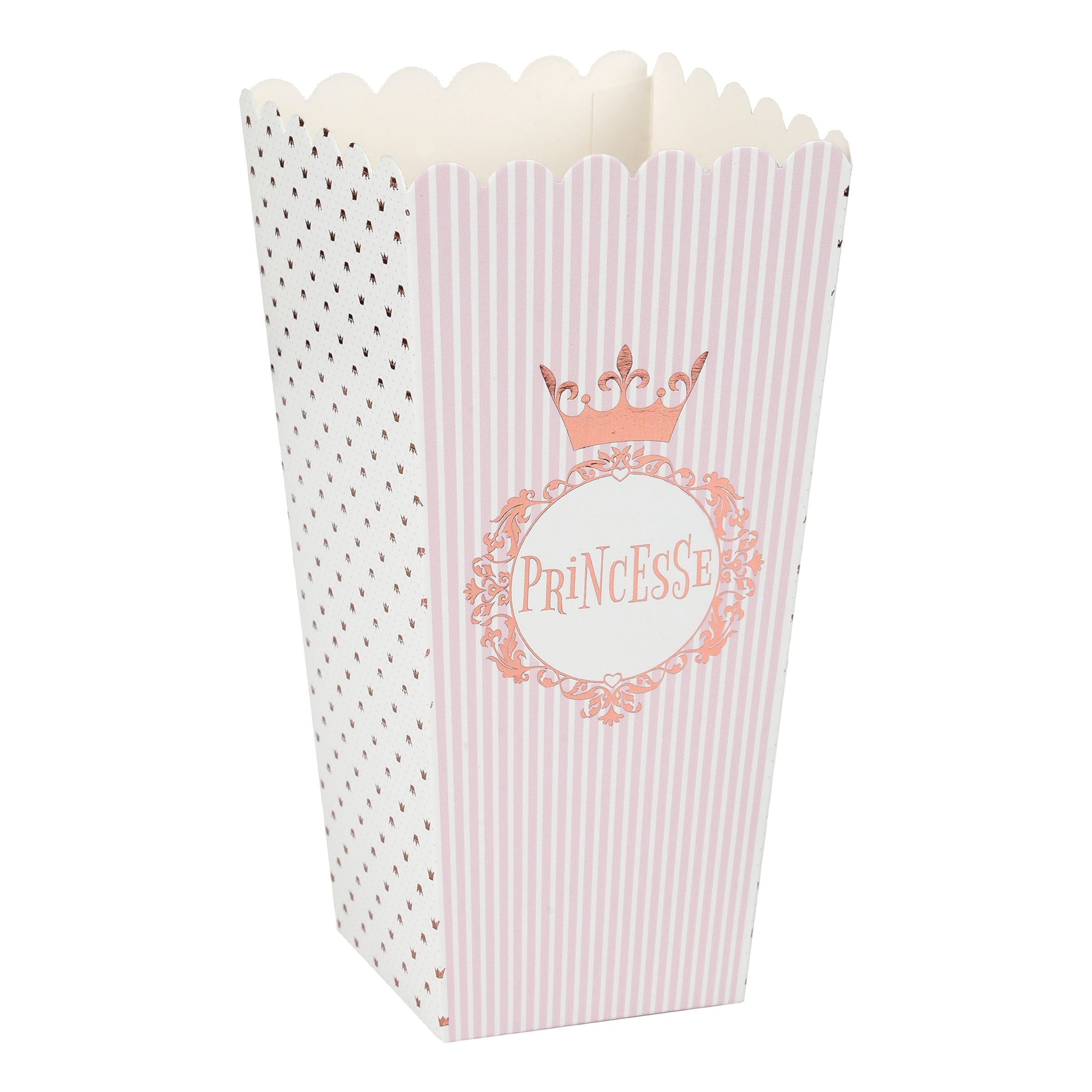 Popcornbægre Princesse Roséguld - 8-pak