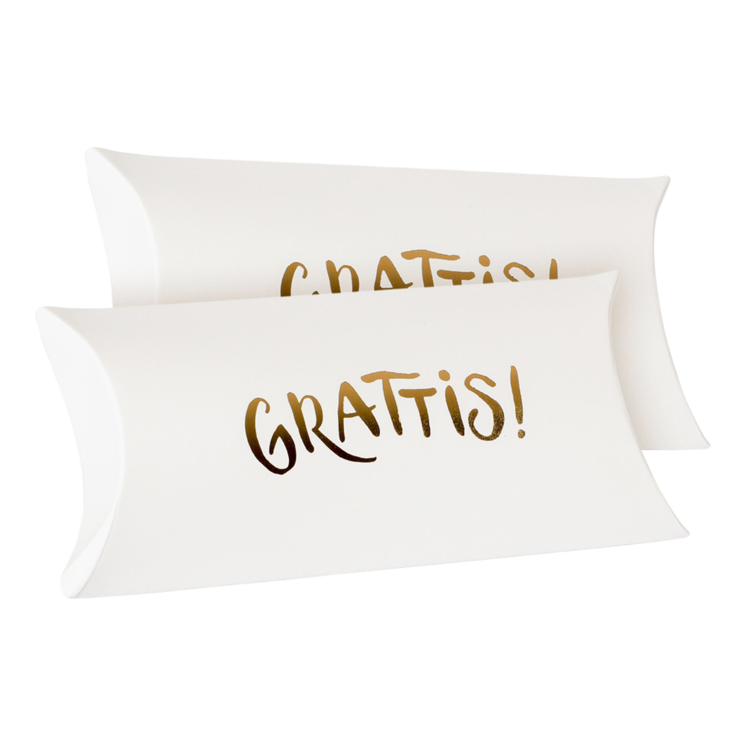 Presentaskar Grattis - 2-pack | Hem - Festartiklar - Presentinslagning - Presentaskar | Pryloteket