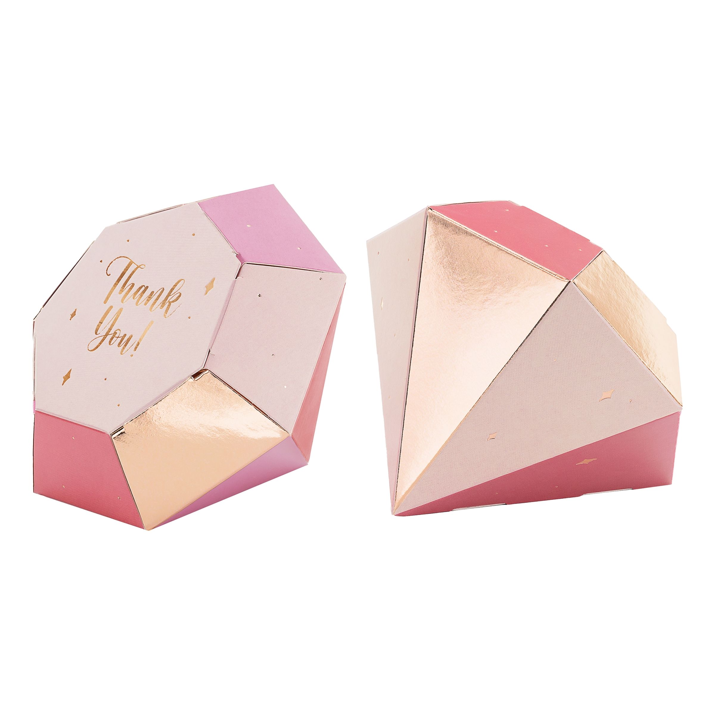 Presentaskar Thank You Diamantformade - 6-pack