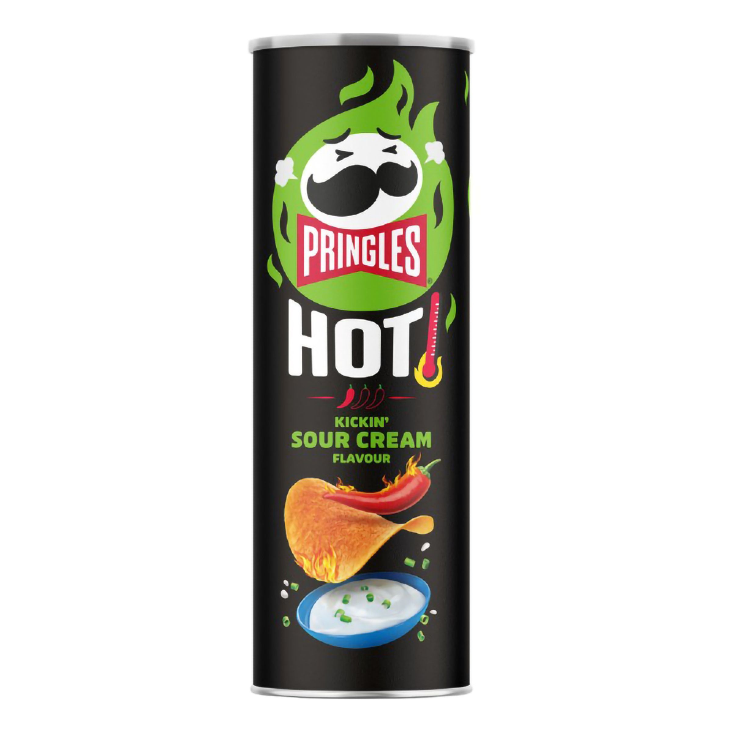 Pringles Hot Kickin Sour Cream Chips - 160 g | Hem - Godis & Läsk - Snacks - Chips | Maskeradspecialisten