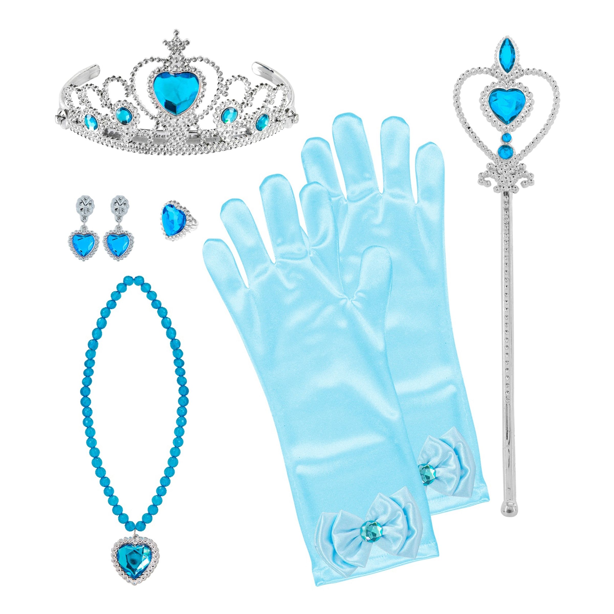 Prinsessa Tillbehörskit Blå för Barn | Hem - Maskerad - Tillbehör - Maskeradaccessoarer | Pryloteket