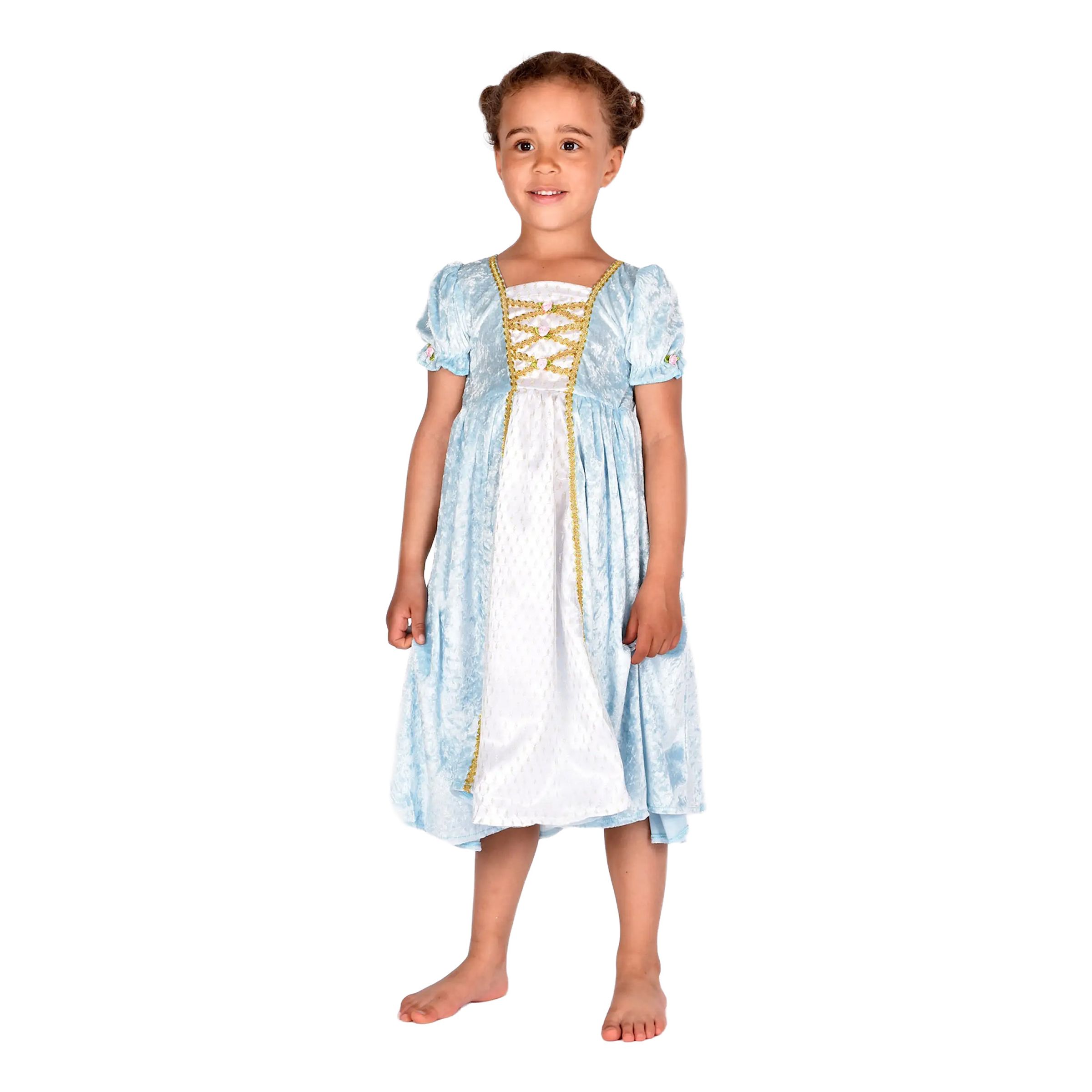 Prinsessklänning Sammetsturkos Barn - Medium | Hem - Maskerad - Maskeraddräkter - Barndräkter | Maskeradspecialisten