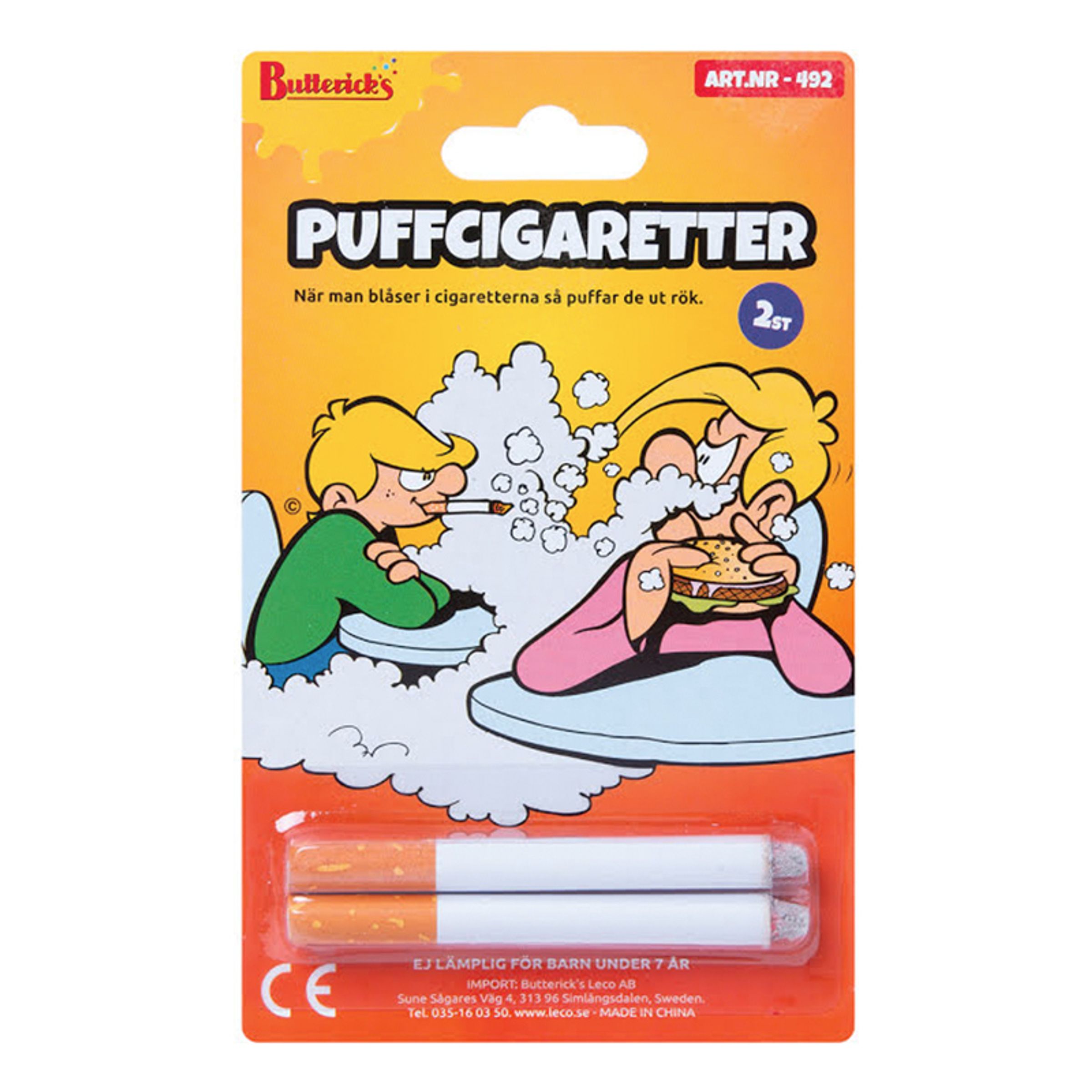 Buttericks Puffcigaretter Skämtartikel | Hem - Maskerad - Tillbehör - Maskeradaccessoarer | Maskeradspecialisten