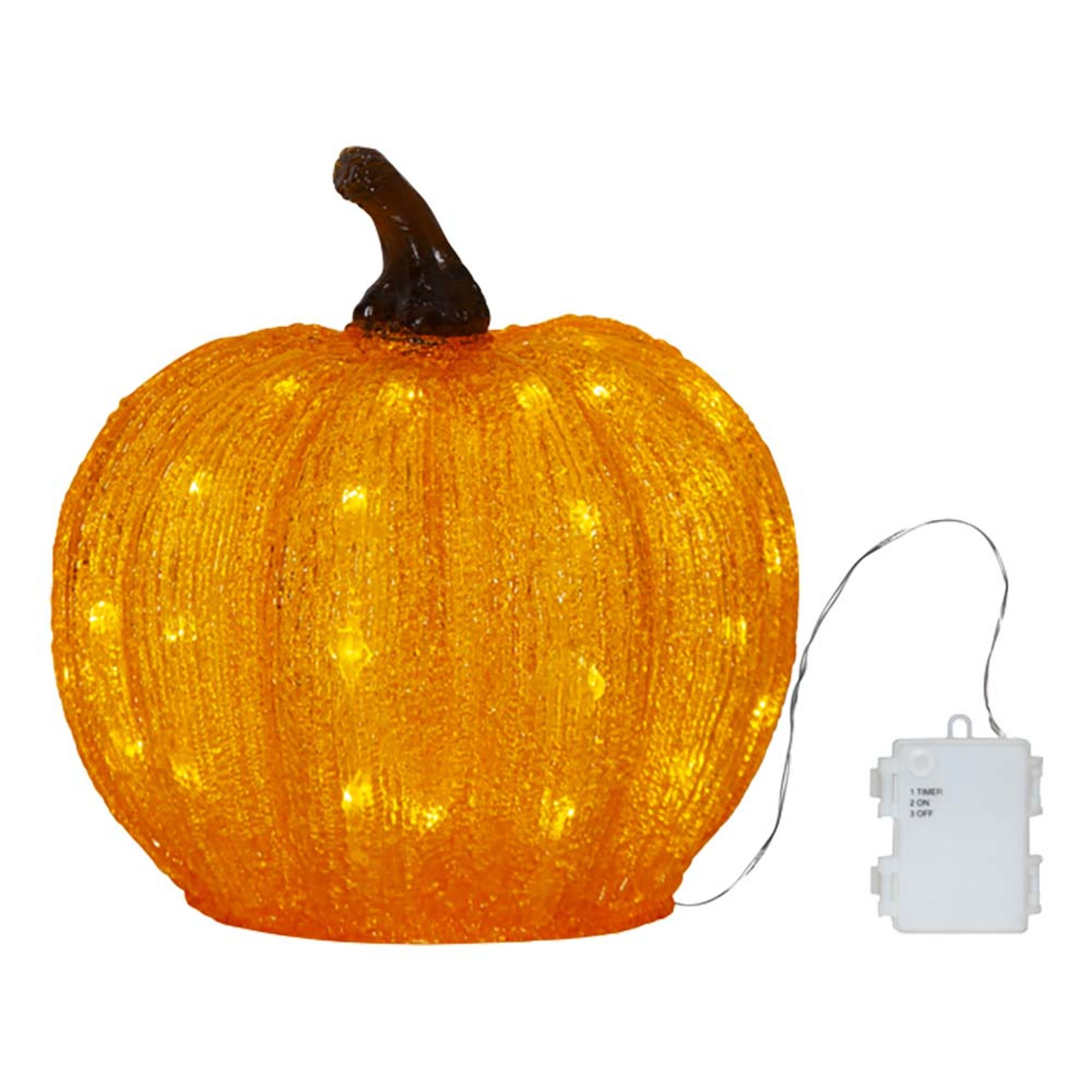 Pumpa i Akryl Utomhusbelysning - 25 cm | Hem - Teman - Högtider - Halloween - Halloweendekorationer | Maskeradspecialisten