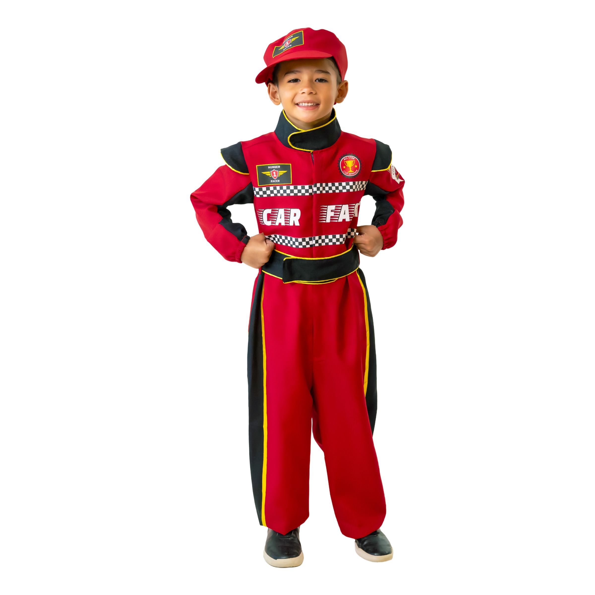 Racerförare Barn Maskeraddräkt - Small | Hem - Maskerad - Maskeraddräkter - Barndräkter | Maskeradspecialisten