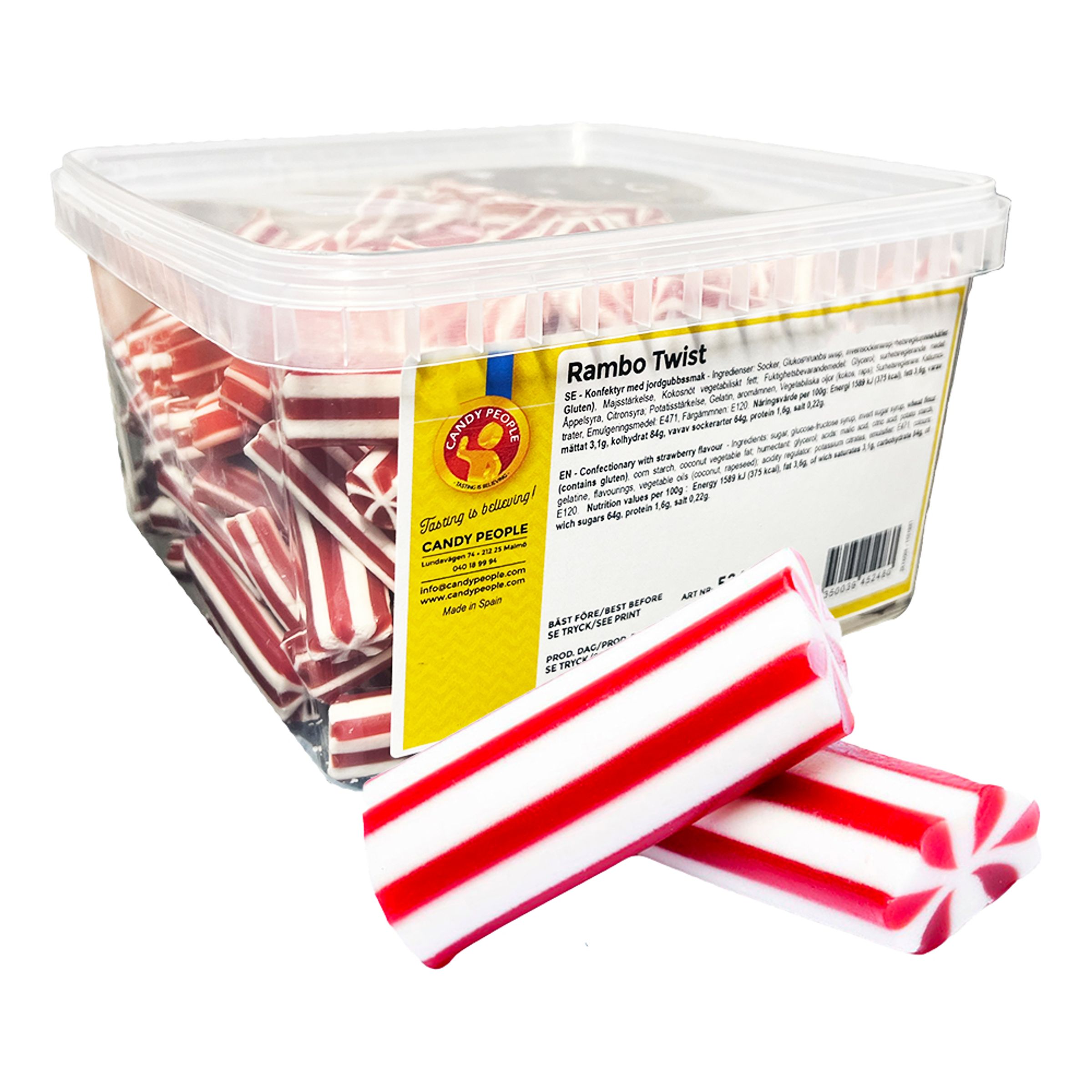Rambo Twist Storpack - 2 kg | Hem - Godis & Läsk - Godis - Gelégodis | Pryloteket