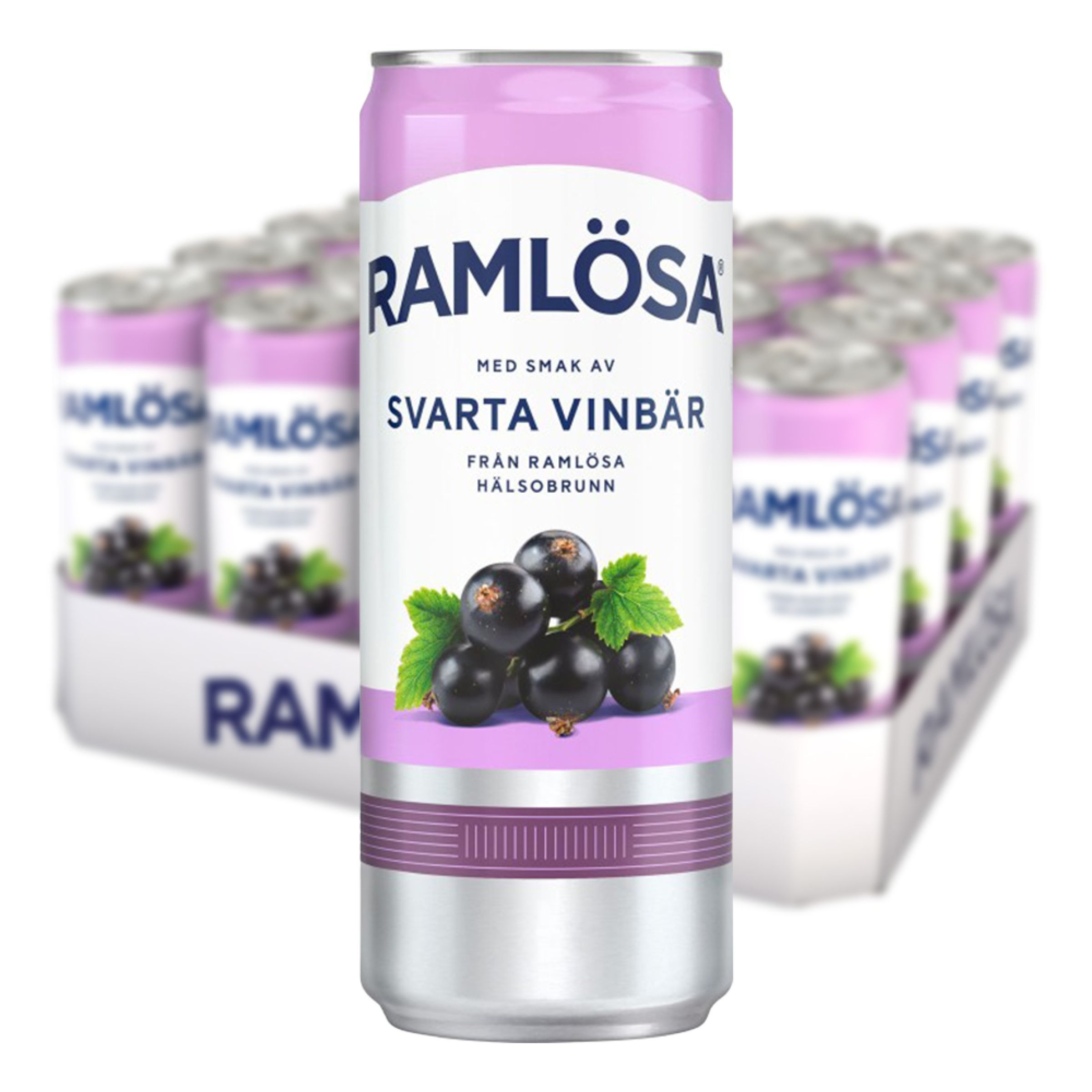 Ramlösa Svarta Vinbär - 20 x 33 cl | Hem - Godis & Läsk - Dryck - Mineralvatten | Pryloteket