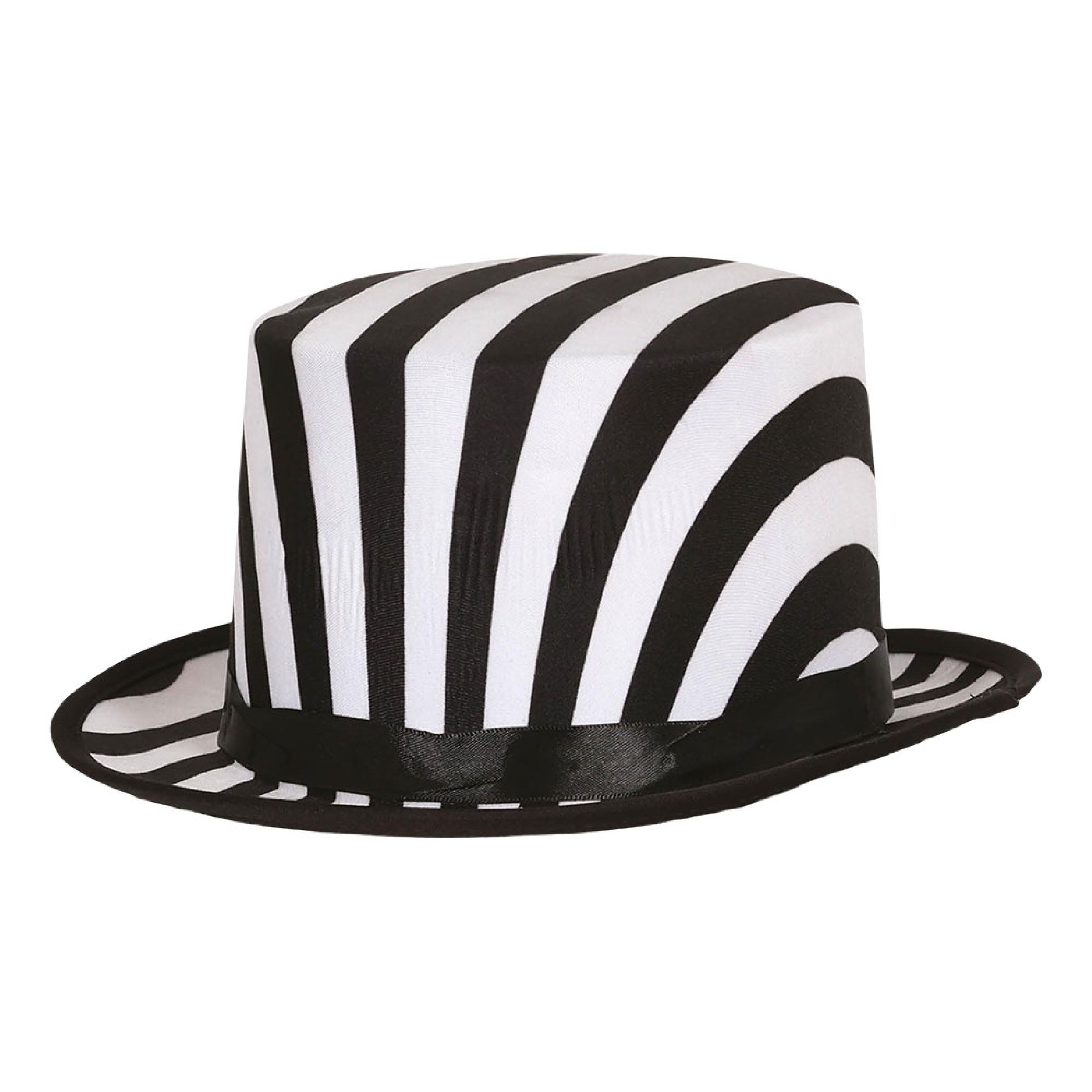 Stripet Høy Hatt - One size