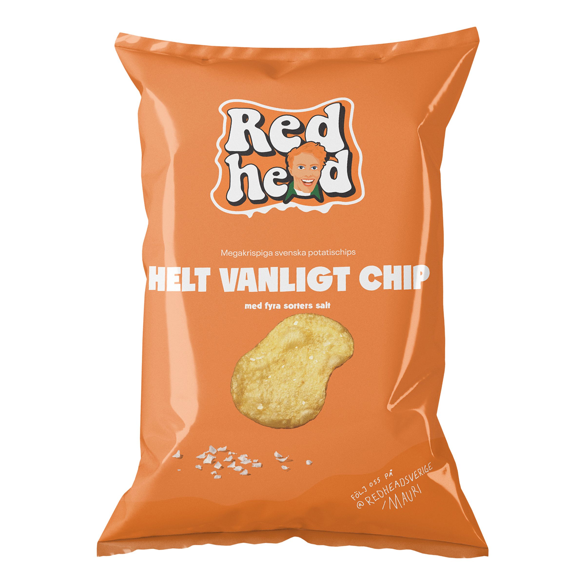 Redhead Chips Helt Vanligt Chip - 150 g | Hem - Godis & Läsk - Snacks - Chips | Maskeradspecialisten