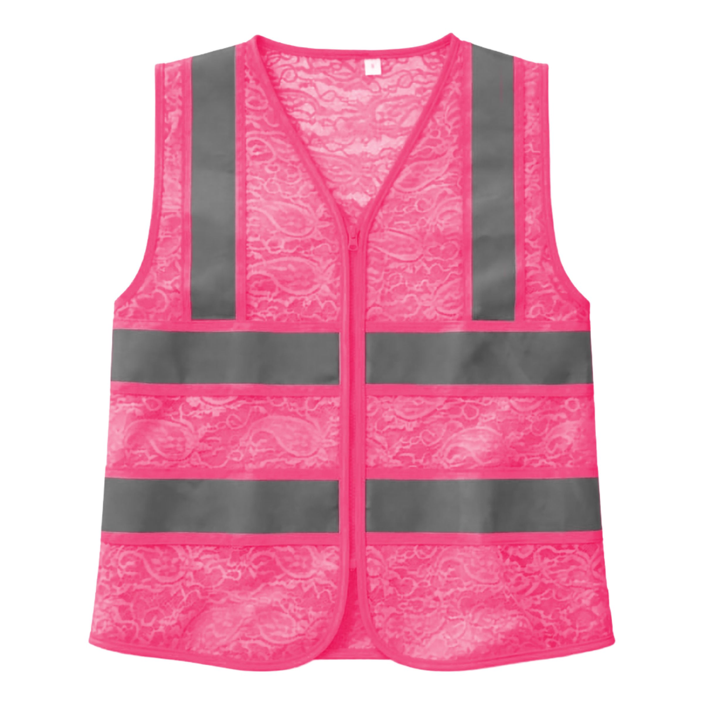 Refleksvest i blonde neonpink - XX-Large