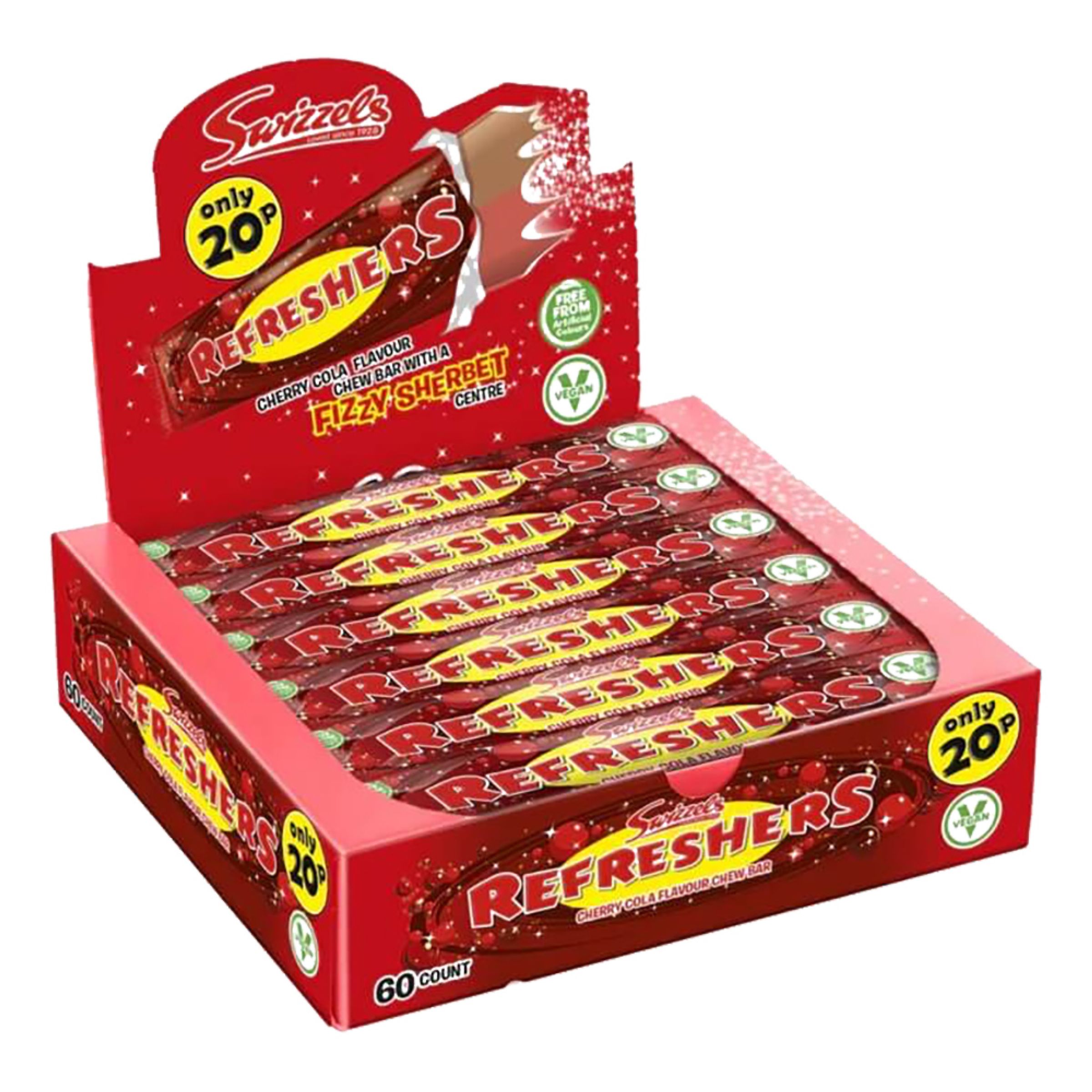 Refreshers Cherry Cola Storpack - 60 x 18 g | Hem - Godis & Läsk - Godis - Retrogodis | Pryloteket