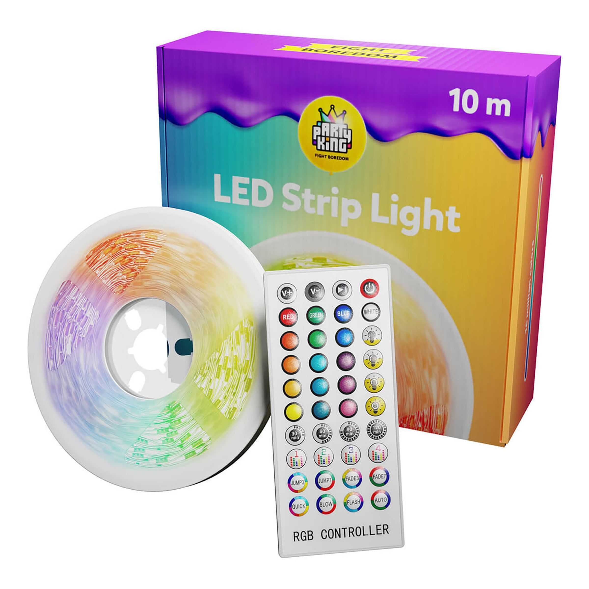 RGB LED-Lyskæde - 10 m