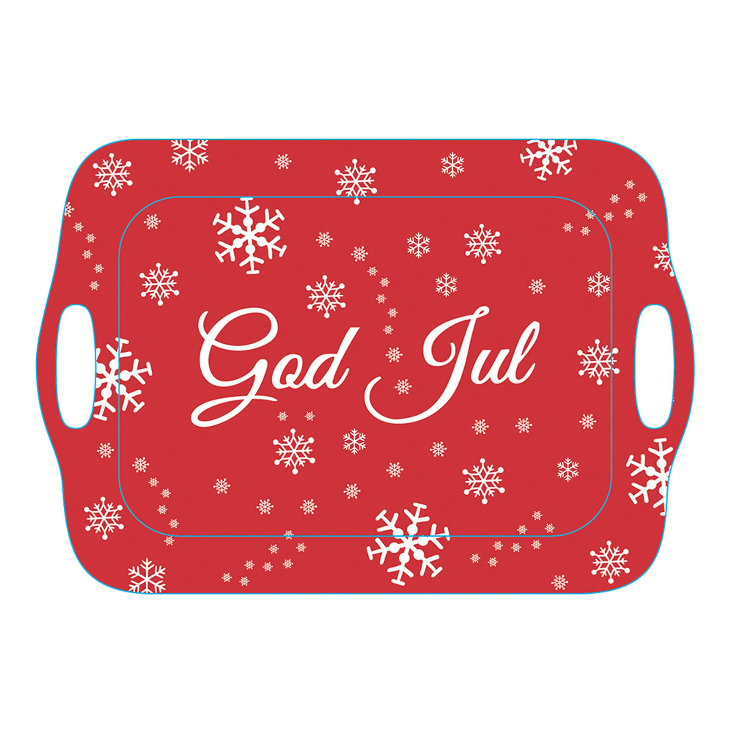 Rød Bakke God Jul - Stor